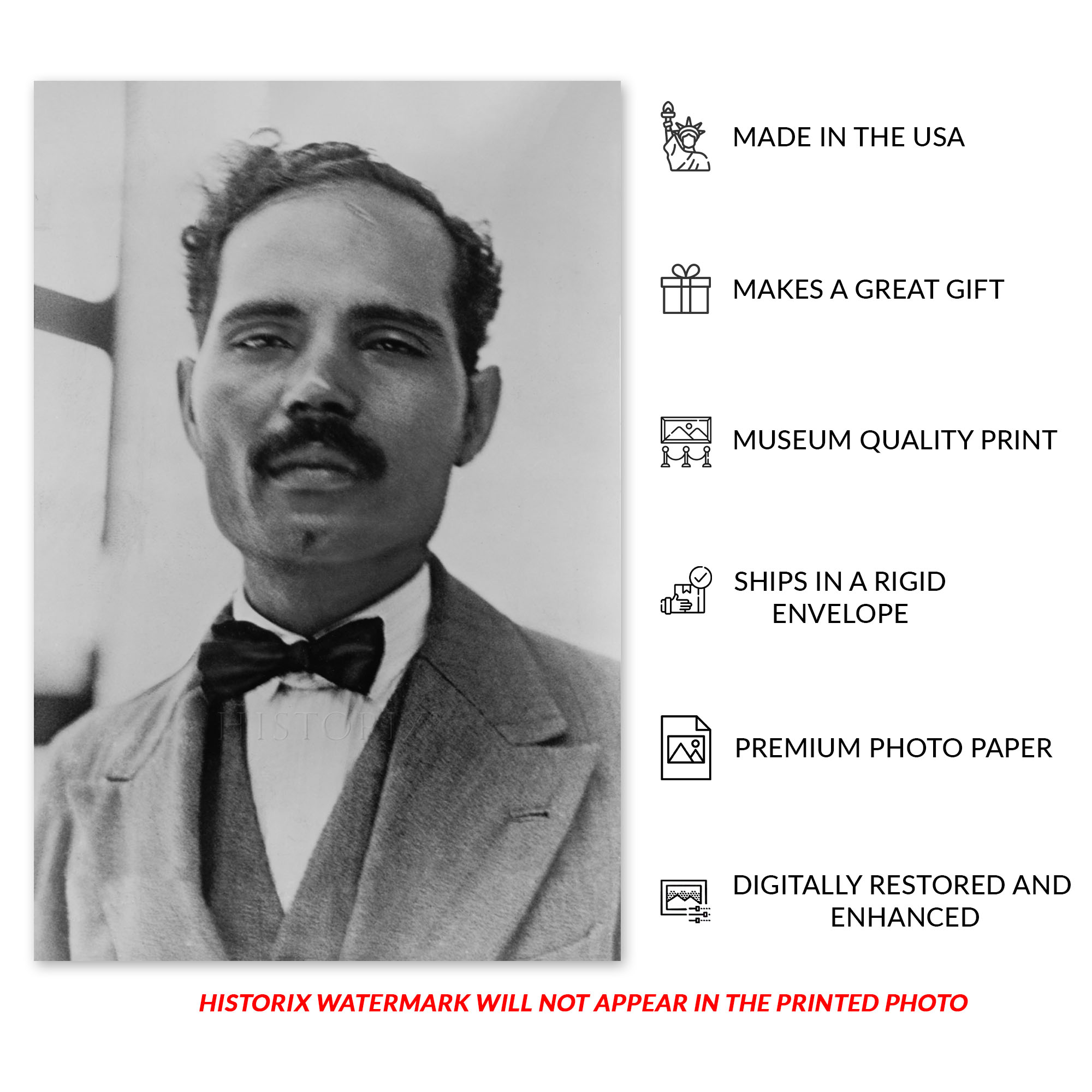 1936 Pedro Albizu Campos Puerto Rican Revolutionary Photo Print Wall Art Poster - Picture 25 of 28