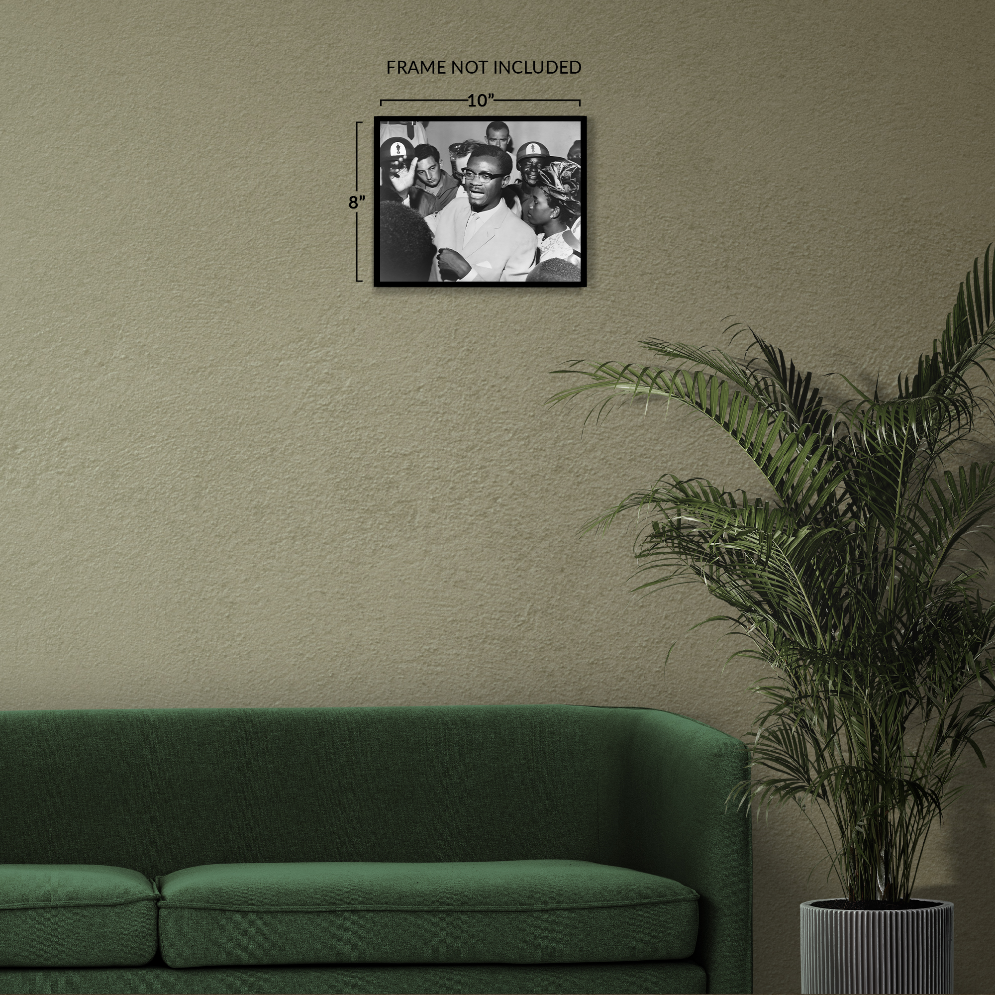 1960 Patrice Lumumba Speaking with Supporters Photo Print Wall Art Poster - Picture 14 of 40