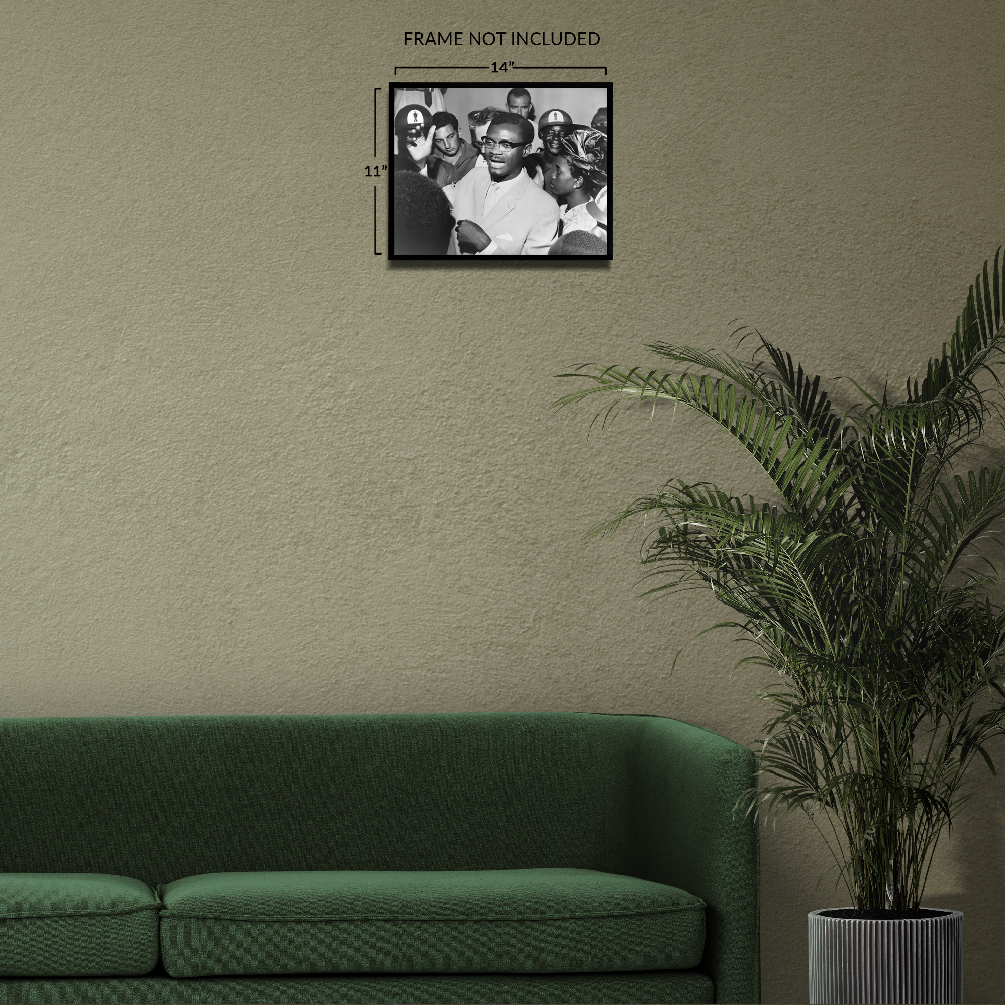 1960 Patrice Lumumba Speaking with Supporters Photo Print Wall Art Poster - Picture 20 of 40