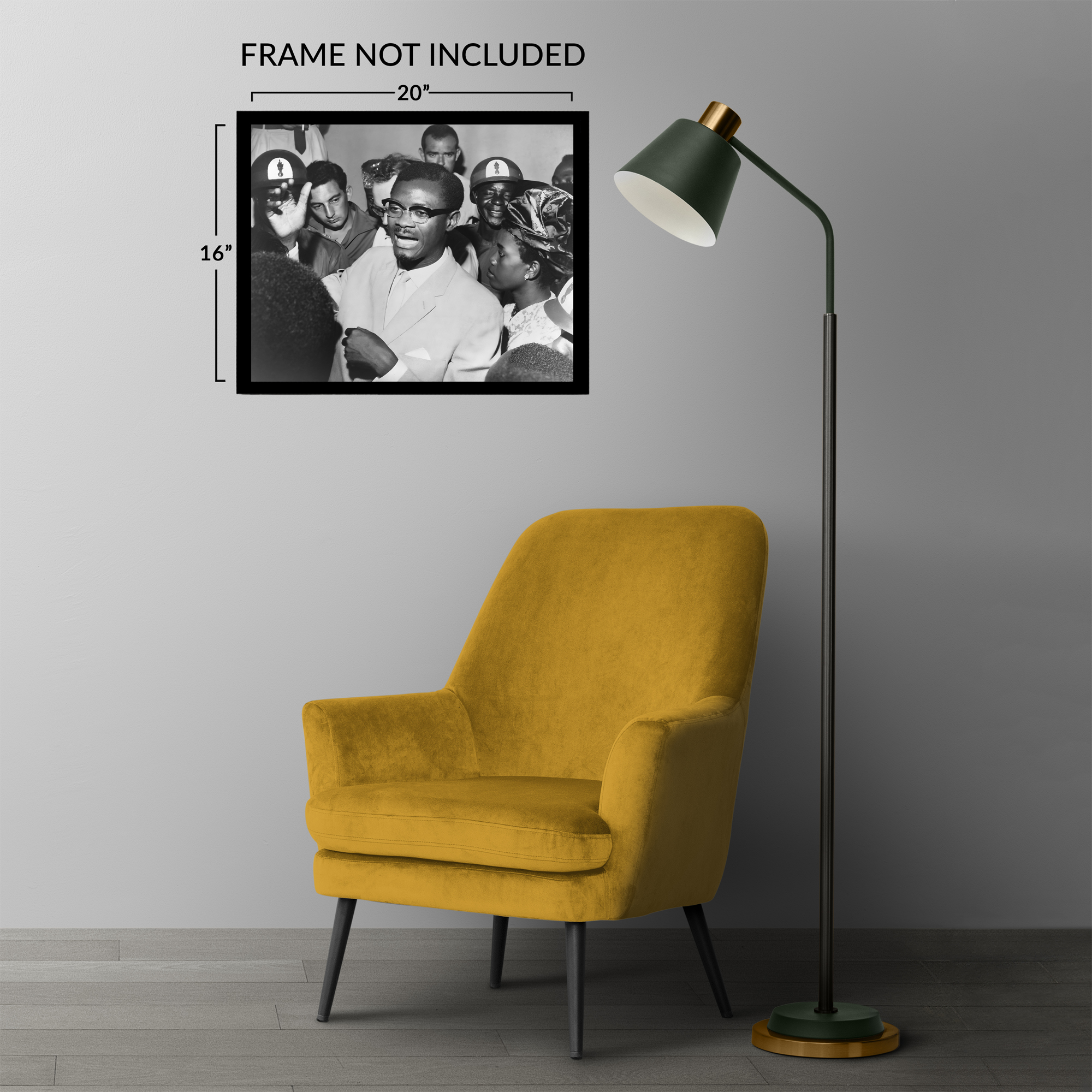 1960 Patrice Lumumba Speaking with Supporters Photo Print Wall Art Poster - Picture 27 of 40