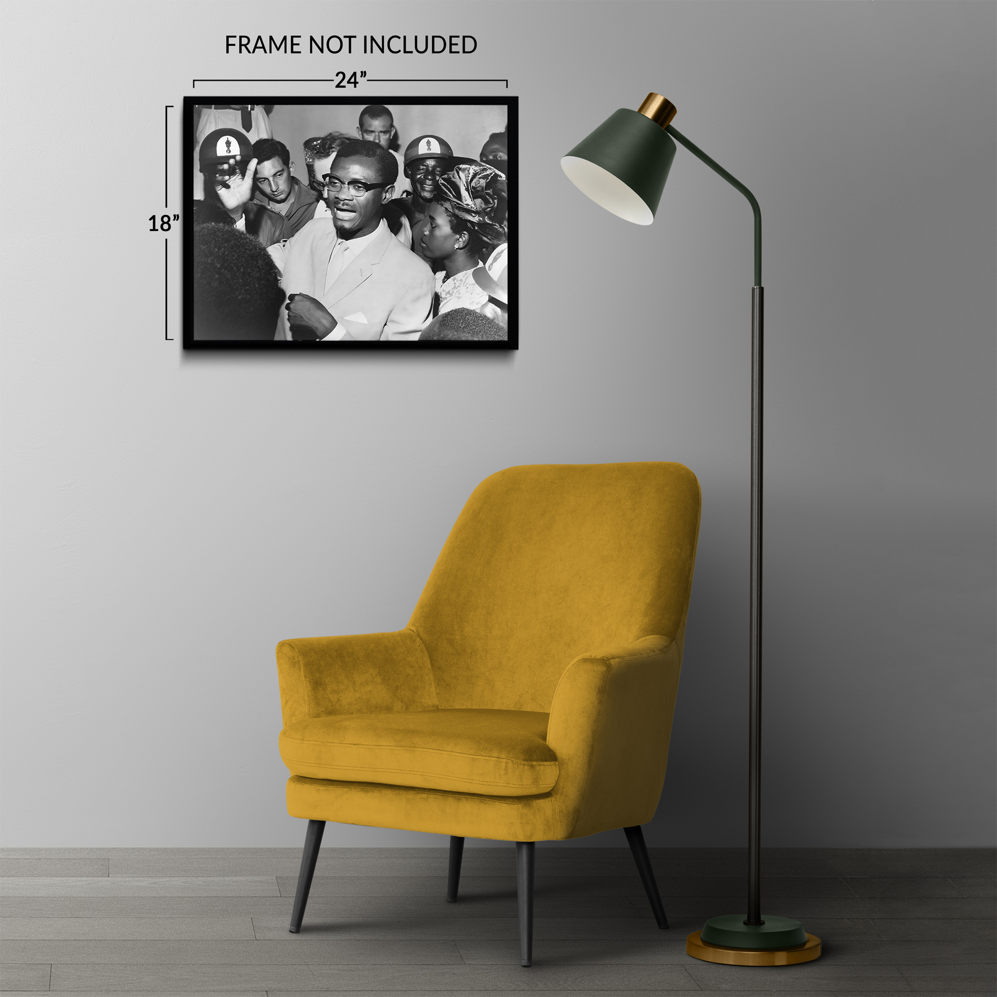 1960 Patrice Lumumba Speaking with Supporters Photo Print Wall Art Poster - Picture 33 of 40