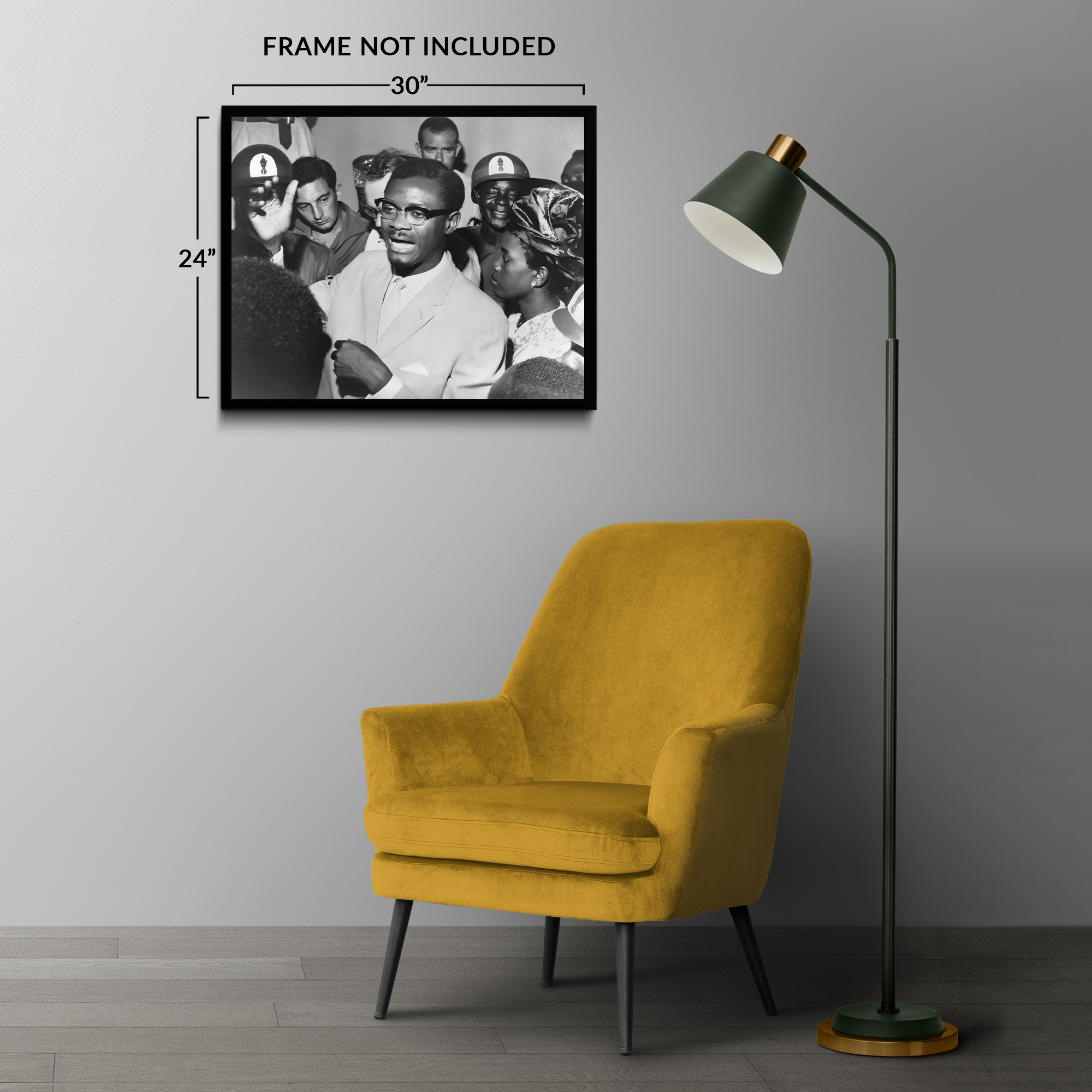 1960 Patrice Lumumba Speaking with Supporters Photo Print Wall Art Poster - Picture 39 of 40