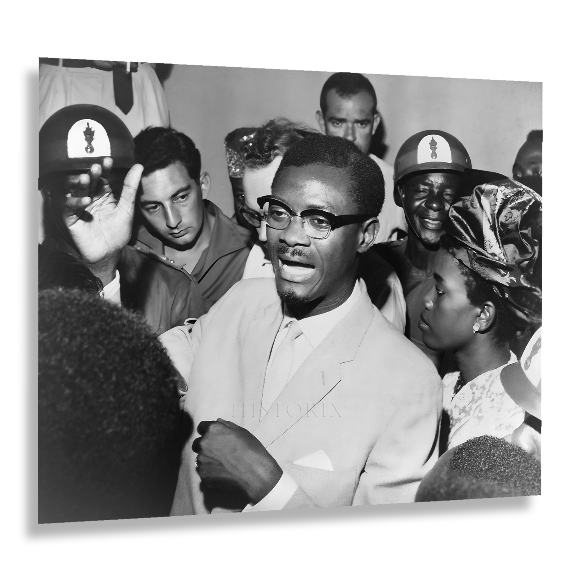 1960 Patrice Lumumba Speaking with Supporters Photo Print Wall Art Poster - Picture 40 of 40
