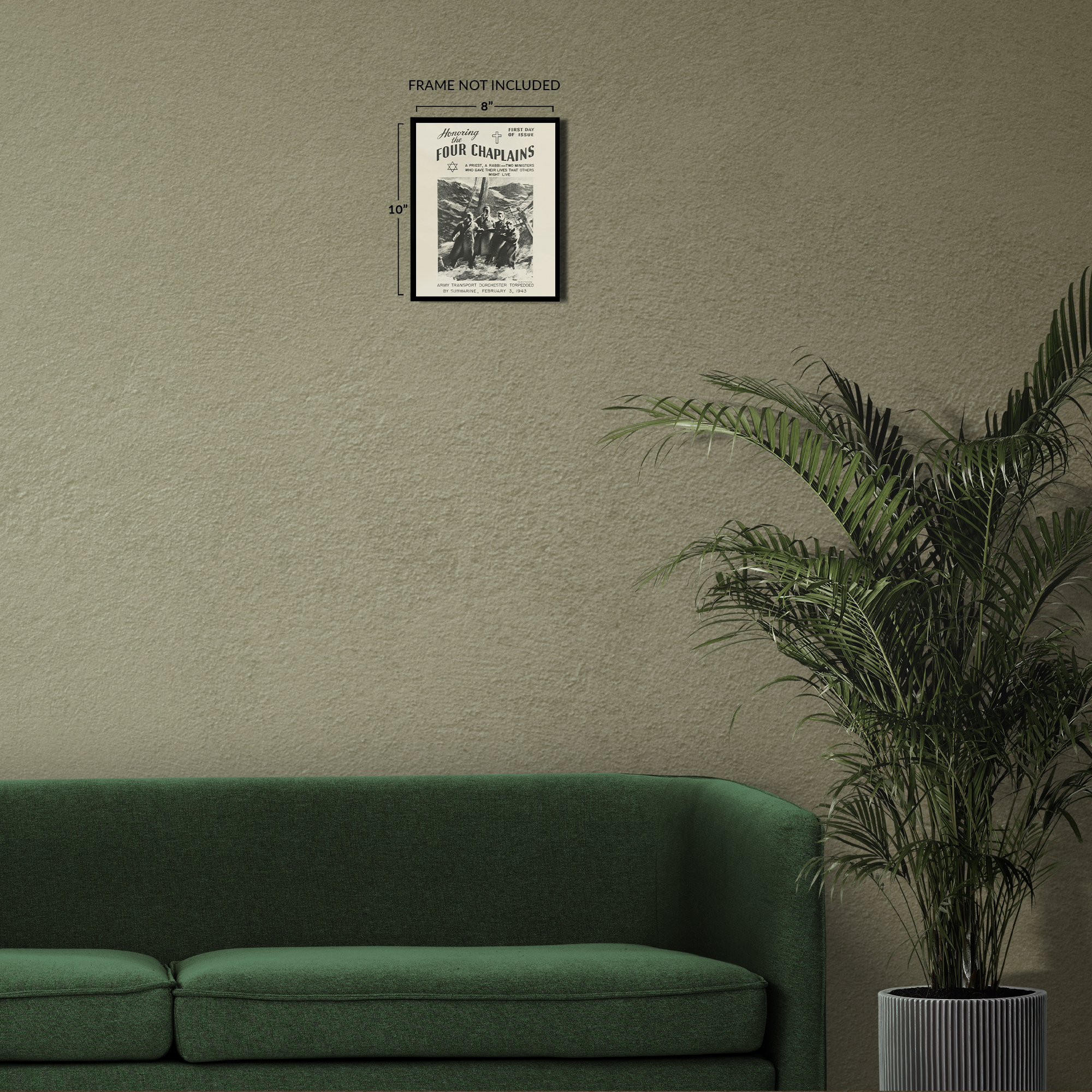 1948 Honoring The Four Chaplains Photo Print Poster Wall Art