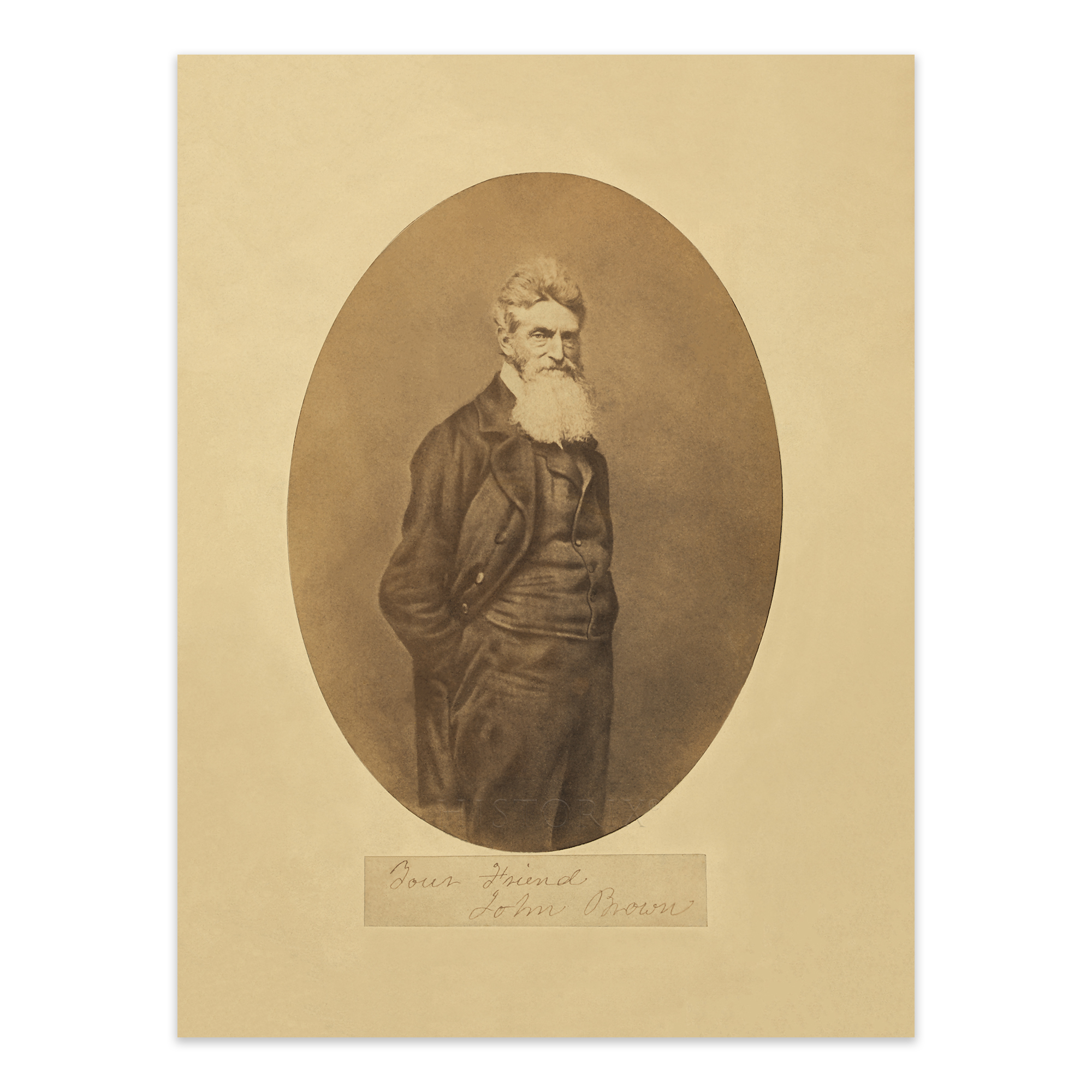 Poster Wall Art 1859 Abolizionista Americano John Brown Ritratto Stampa Fotografica Wall Art - Foto 29 di 40