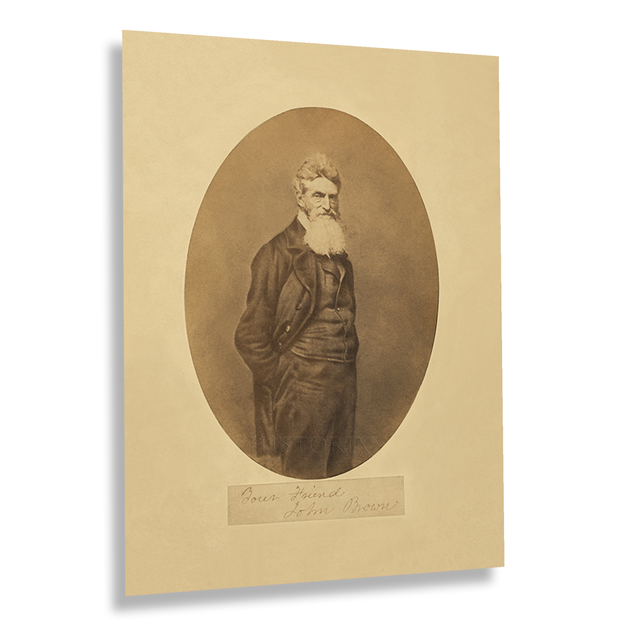 Poster Wall Art 1859 Abolizionista Americano John Brown Ritratto Stampa Fotografica Wall Art - Foto 34 di 40
