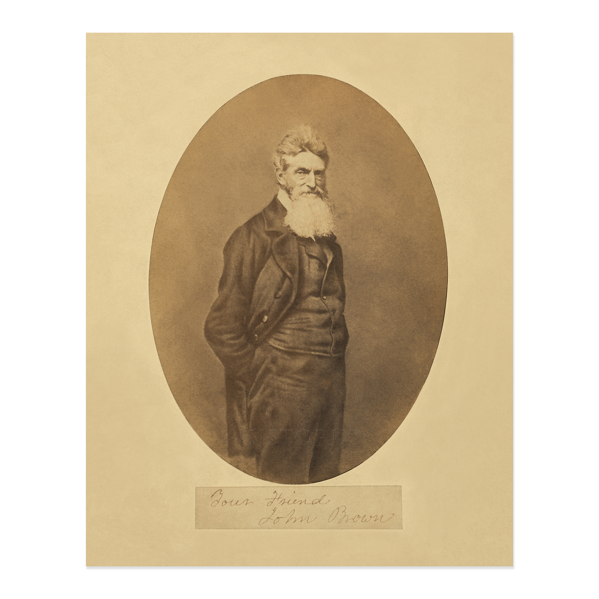 Poster Wall Art 1859 Abolizionista Americano John Brown Ritratto Stampa Fotografica Wall Art - Foto 35 di 40