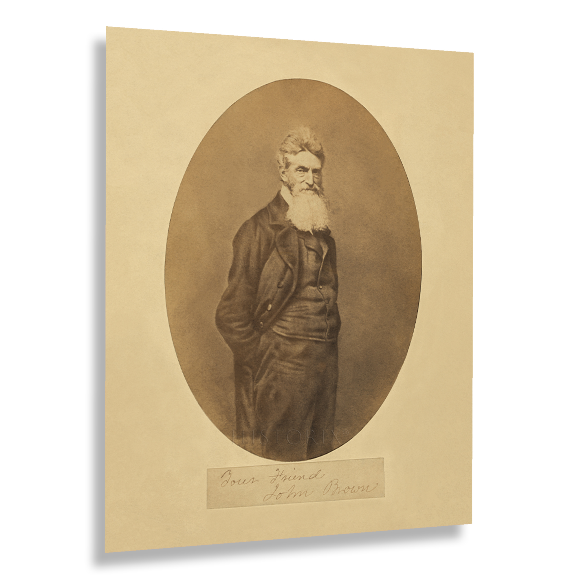Poster Wall Art 1859 Abolizionista Americano John Brown Ritratto Stampa Fotografica Wall Art - Foto 40 di 40