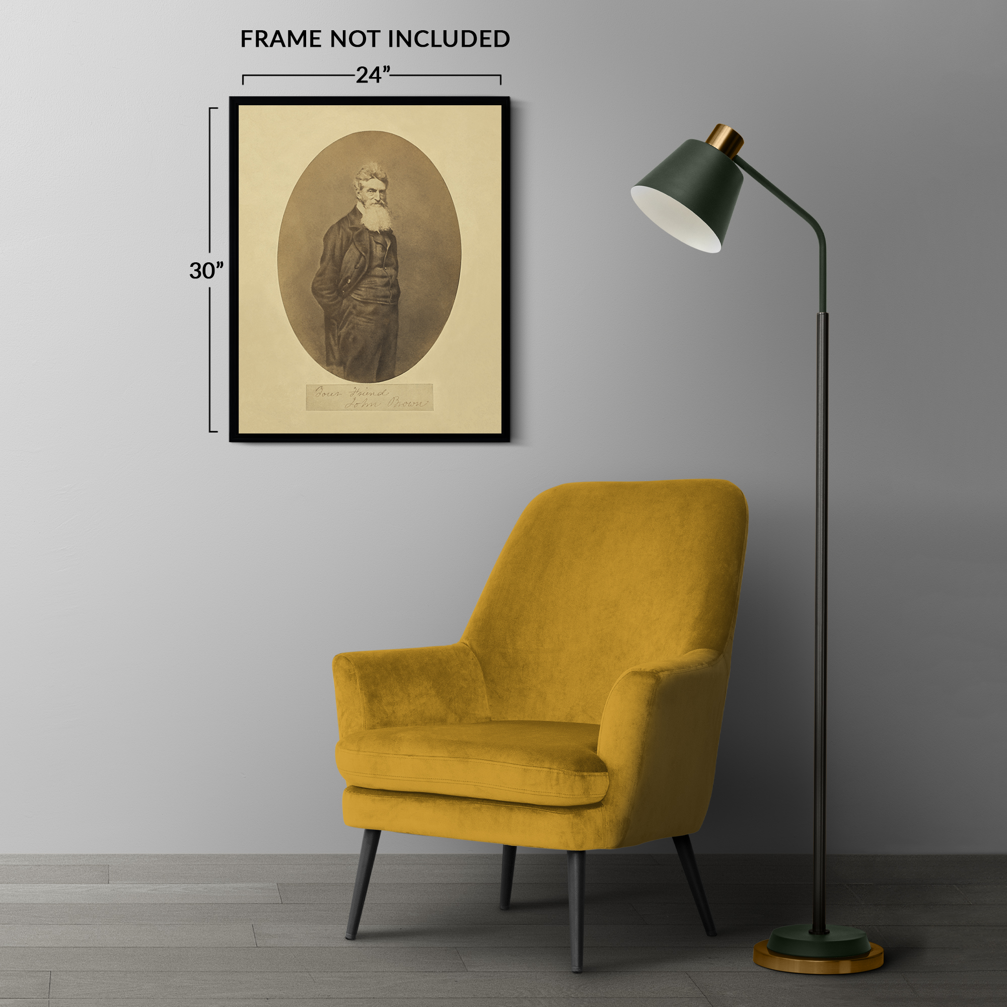 Poster Wall Art 1859 Abolizionista Americano John Brown Ritratto Stampa Fotografica Wall Art - Foto 38 di 40