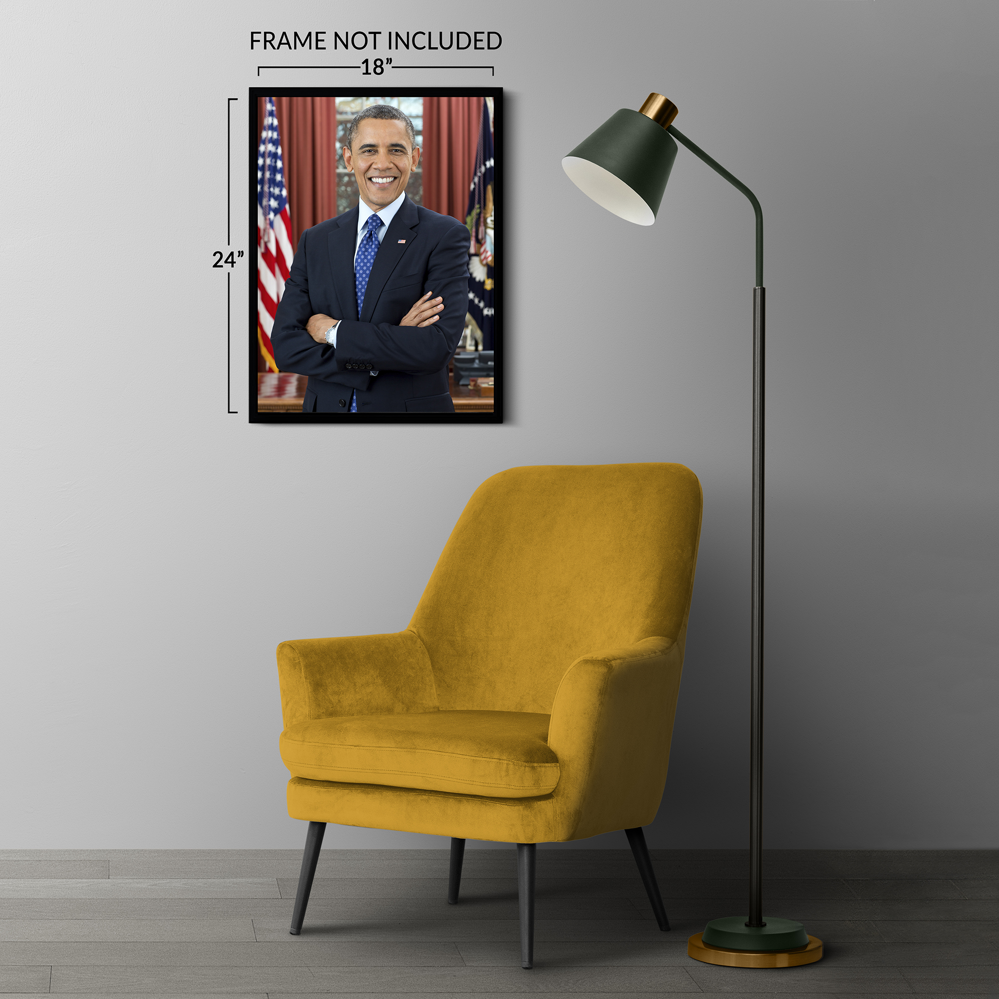 Barack Obama 44th President of the United States Official Portrait ...