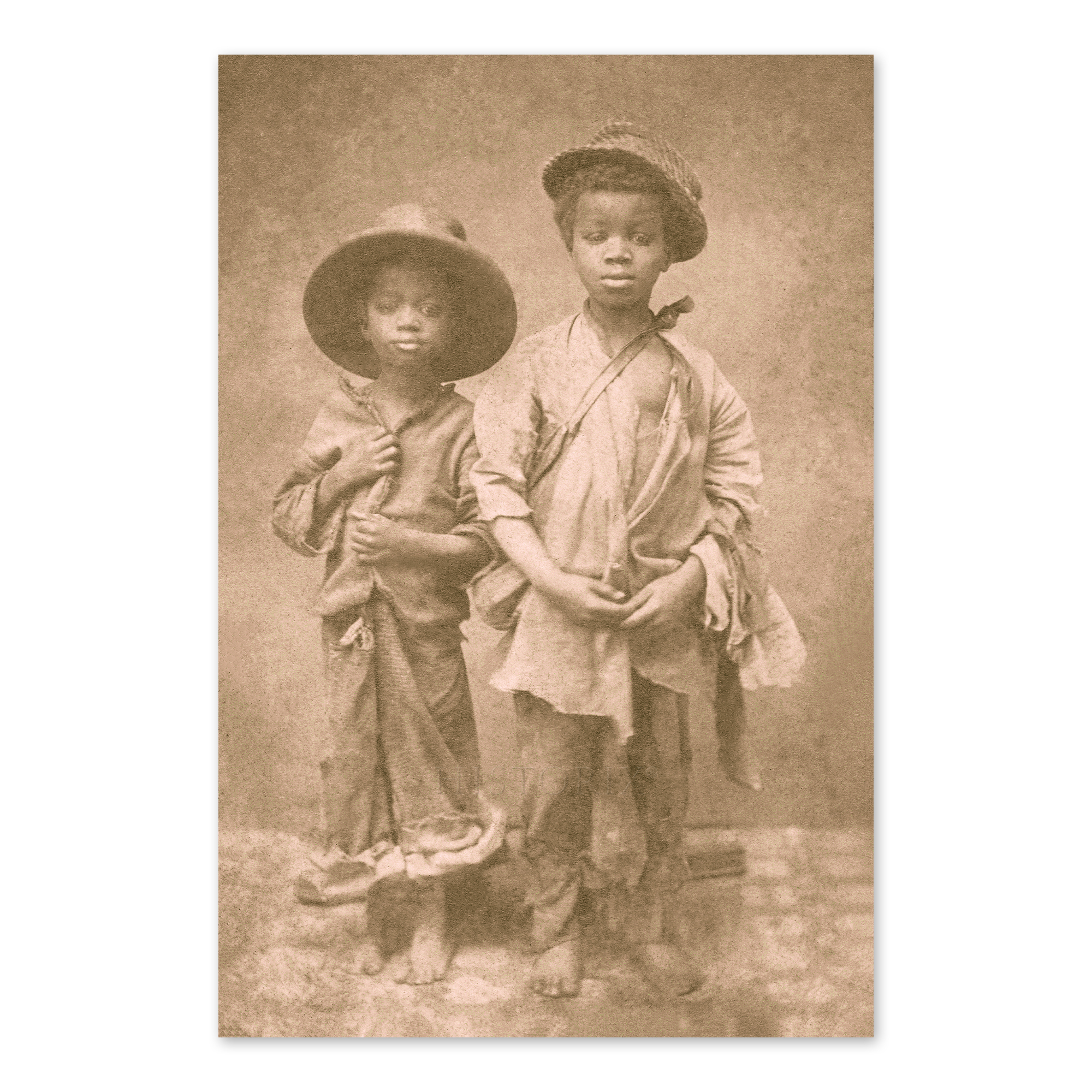 Fotodruck 1860 zwei versklavte afroamerikanische Jungen - Bild 10 von 33