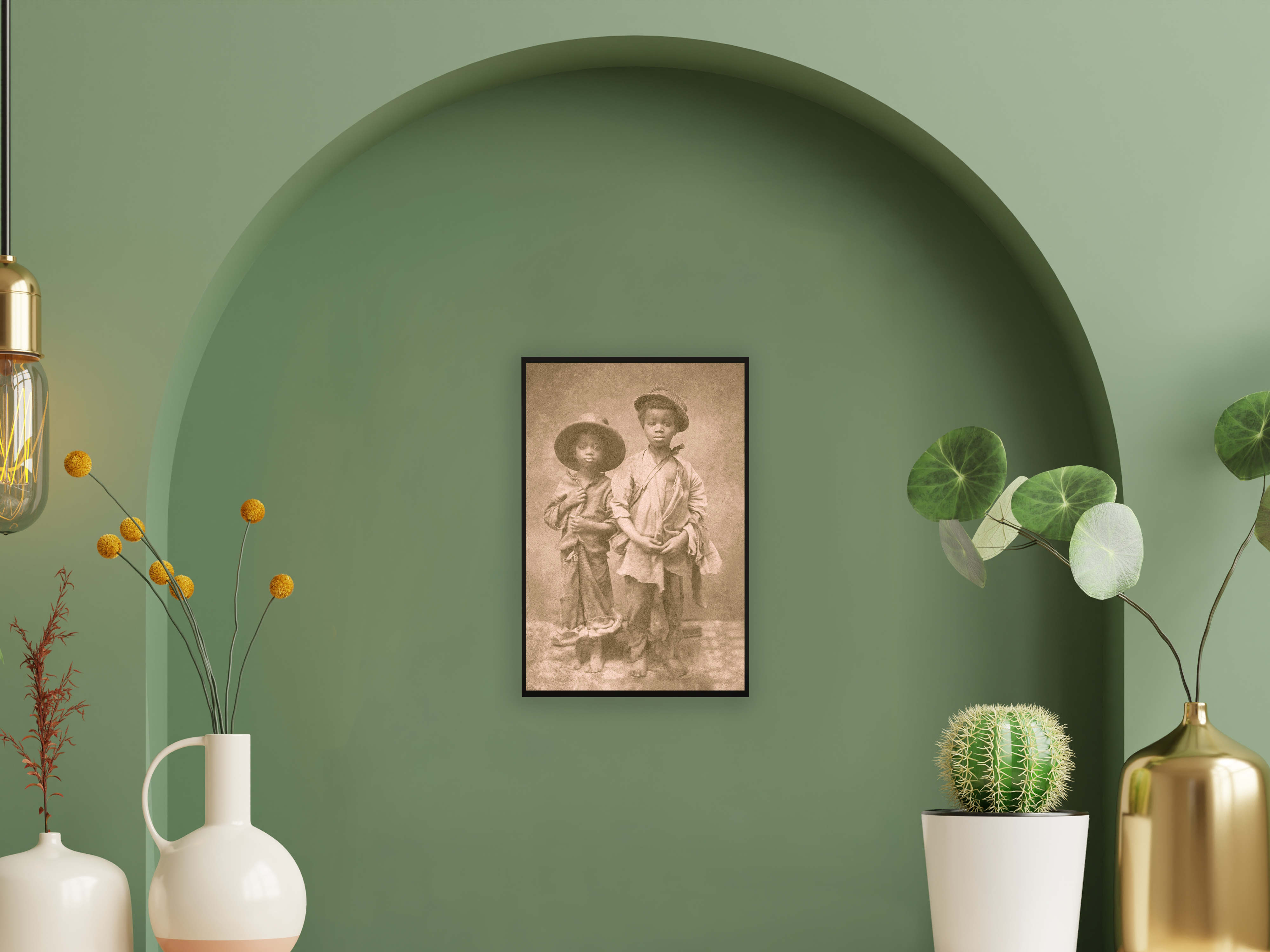 Fotodruck 1860 zwei versklavte afroamerikanische Jungen - Bild 14 von 33
