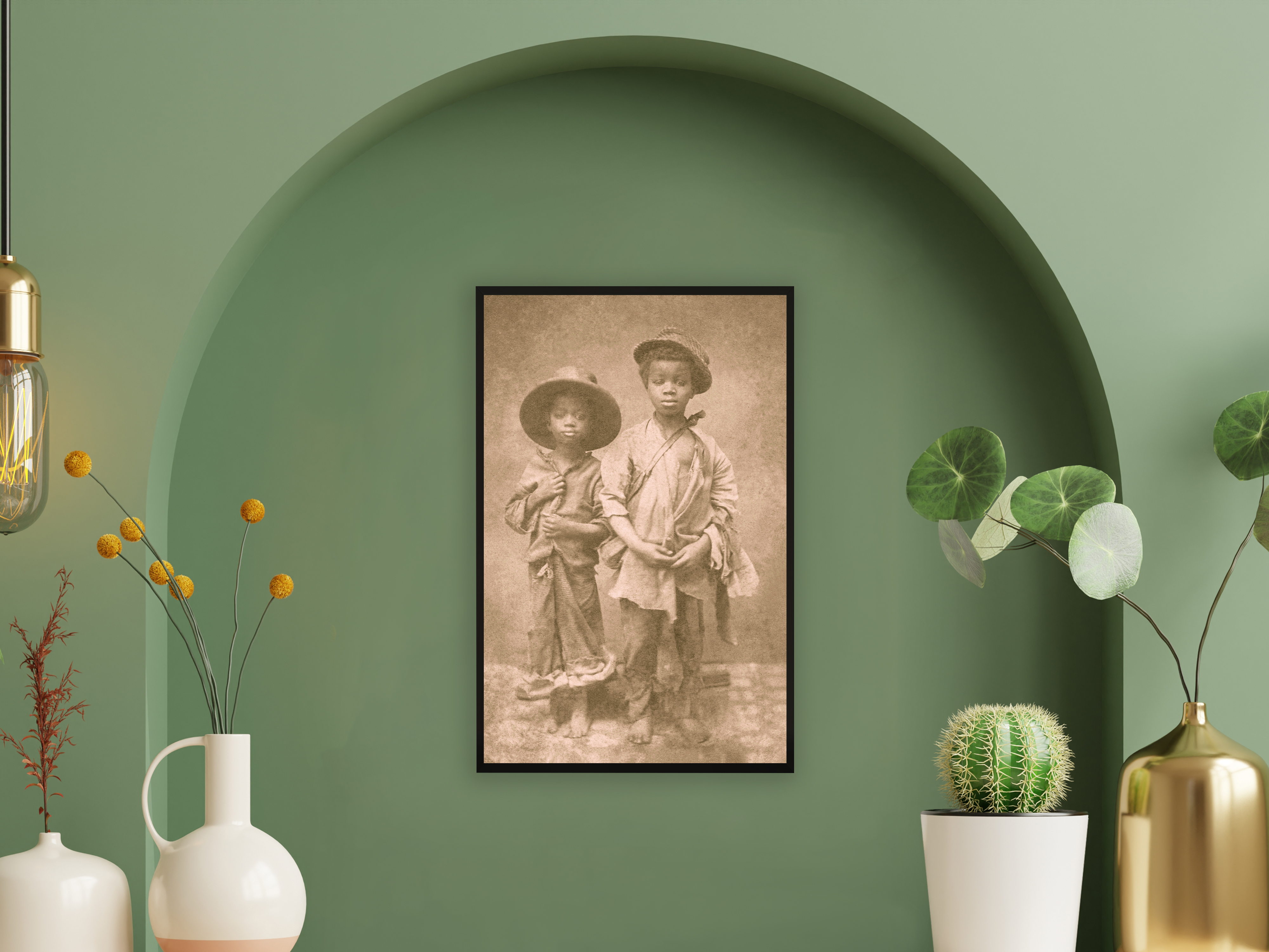 Fotodruck 1860 zwei versklavte afroamerikanische Jungen - Bild 20 von 33