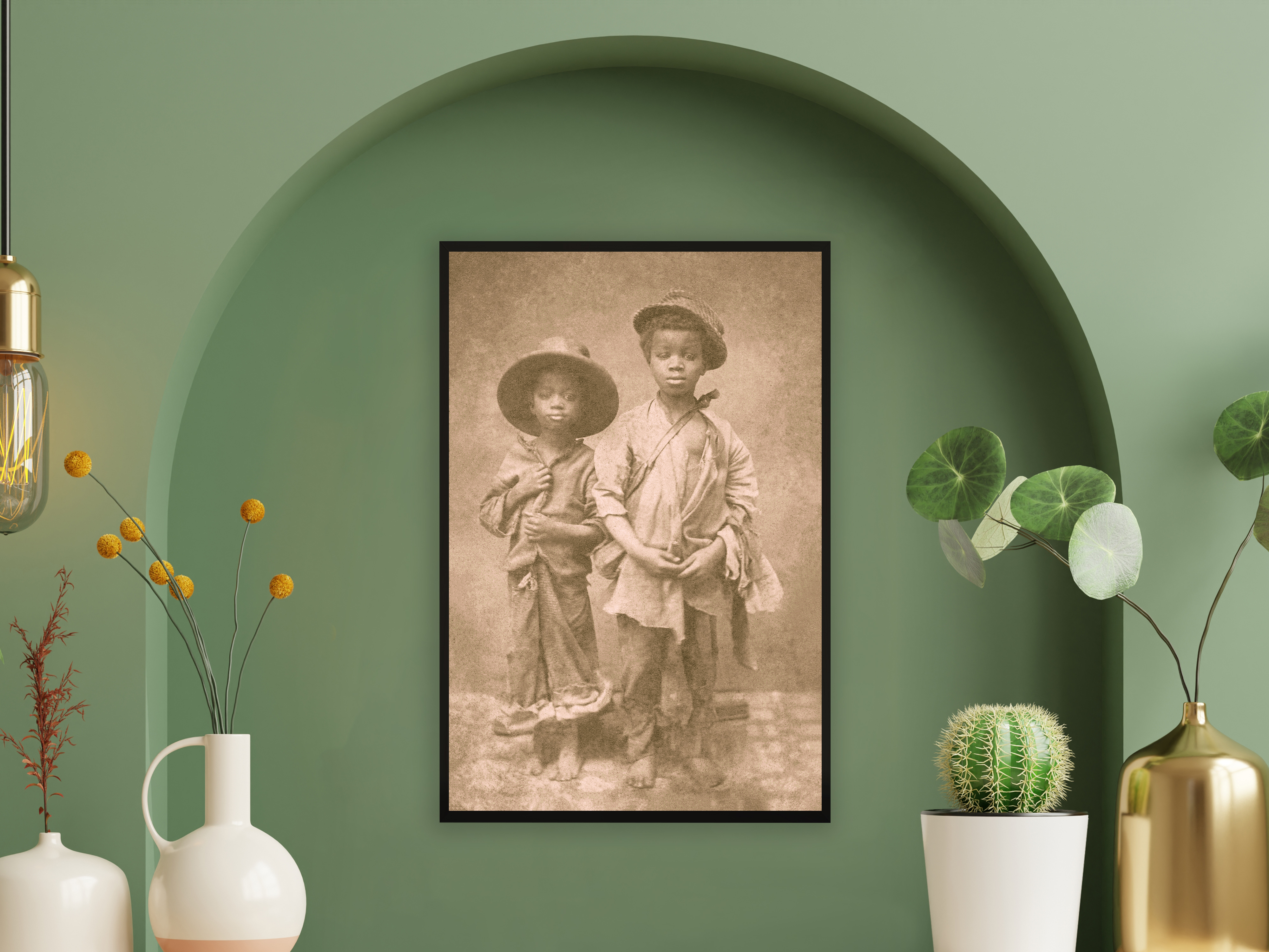 Fotodruck 1860 zwei versklavte afroamerikanische Jungen - Bild 26 von 33