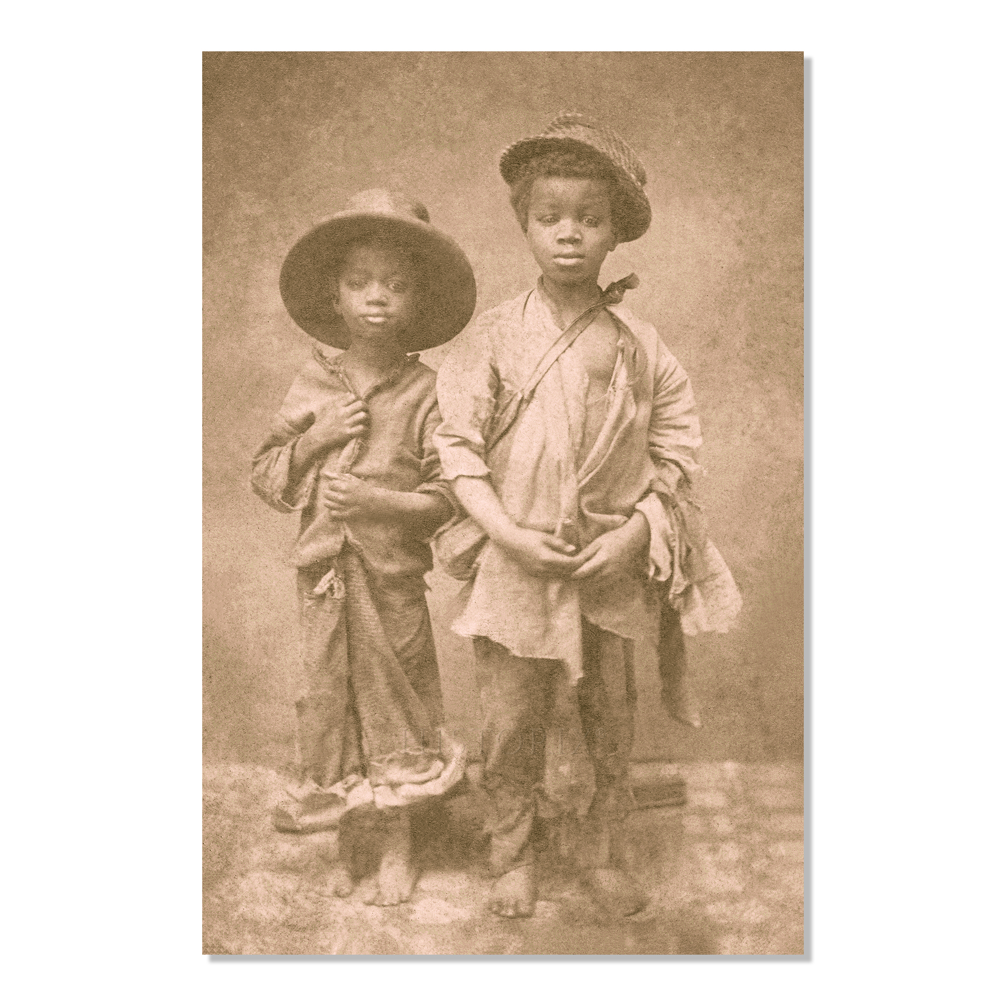 Fotodruck 1860 zwei versklavte afroamerikanische Jungen - Bild 22 von 33