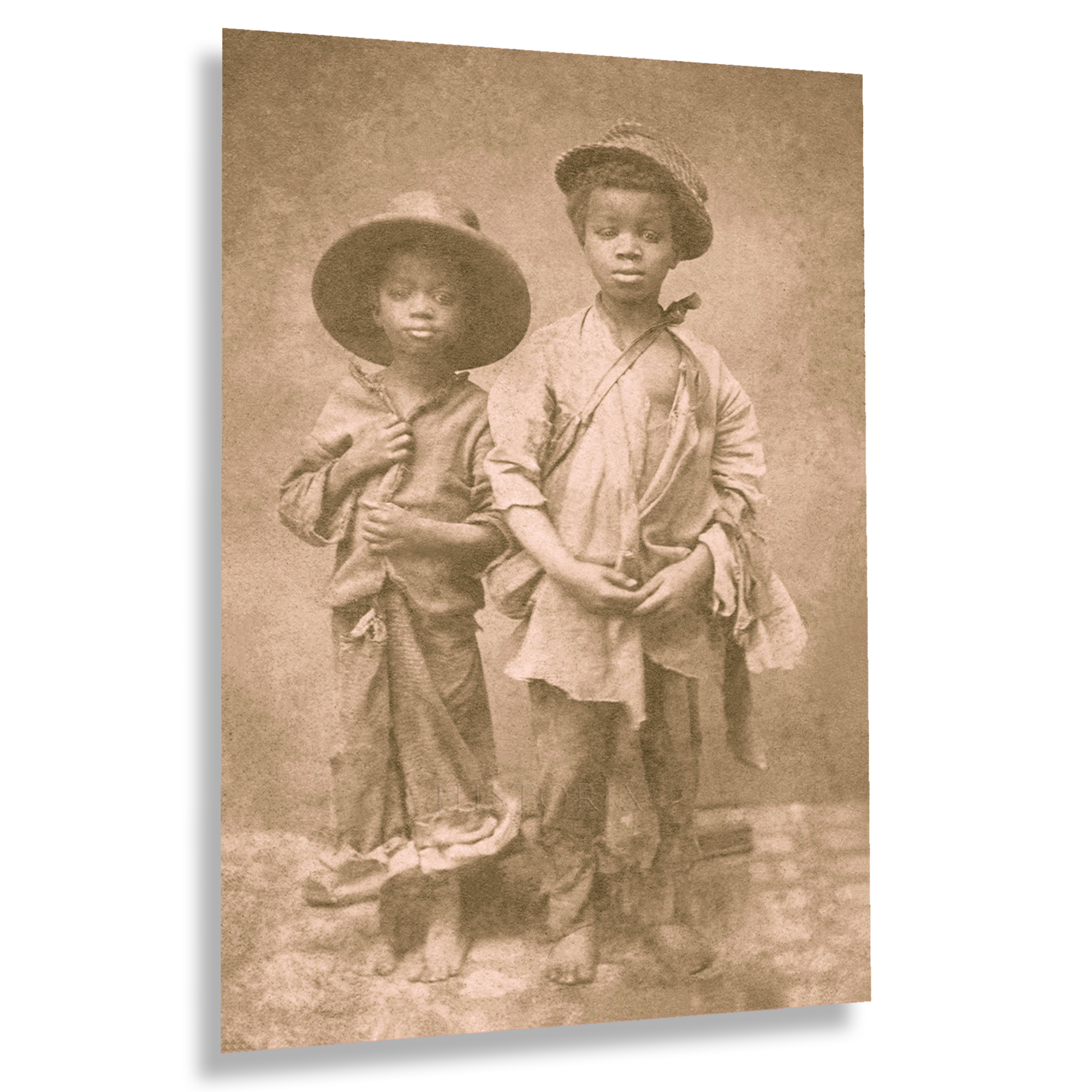 Fotodruck 1860 zwei versklavte afroamerikanische Jungen - Bild 33 von 33