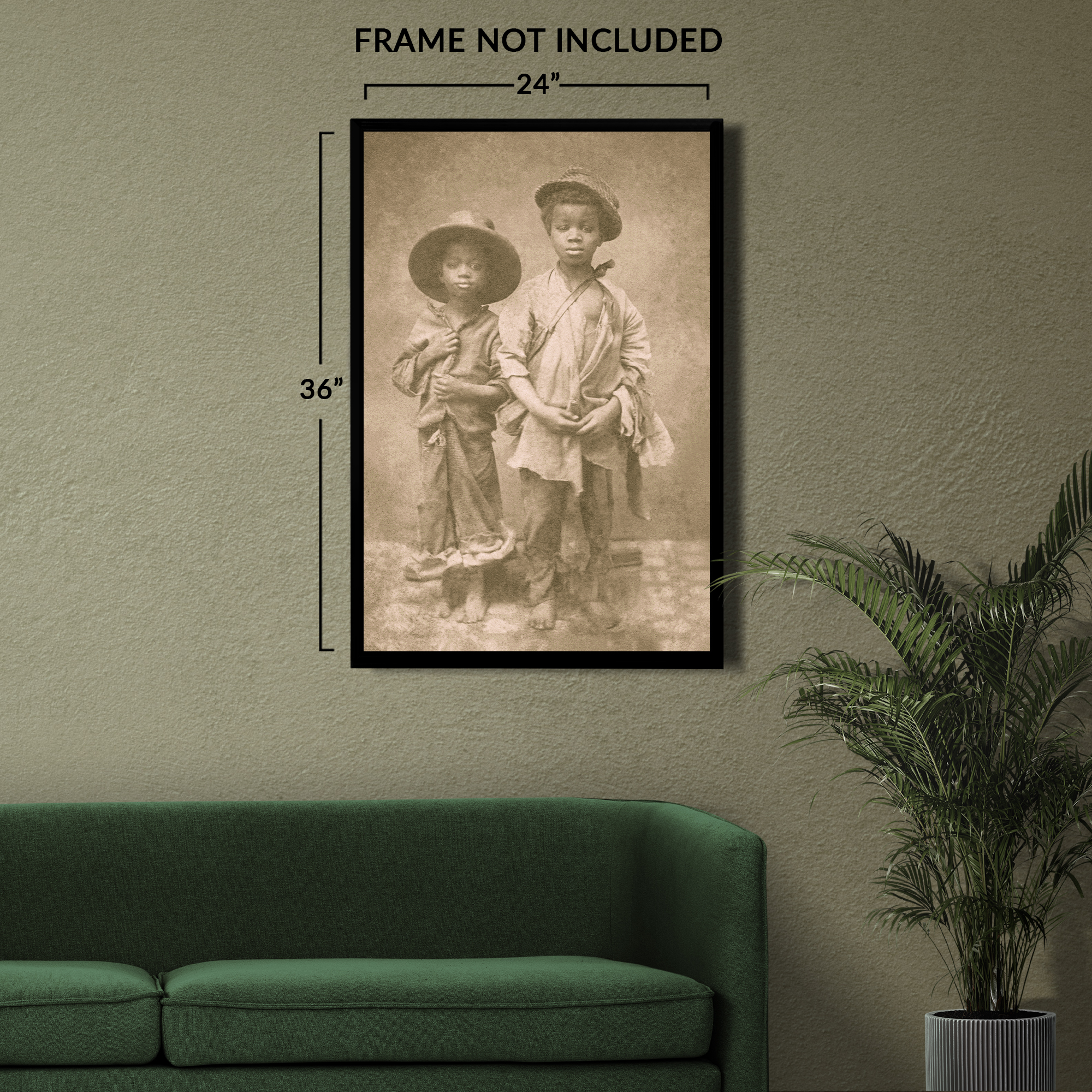 Fotodruck 1860 zwei versklavte afroamerikanische Jungen - Bild 31 von 33