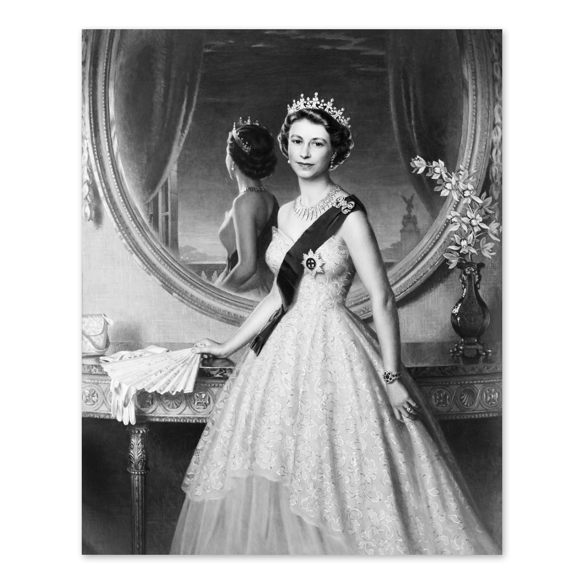 1952 Queen Elizabeth II Portrait Photo Poster Wall Art Print