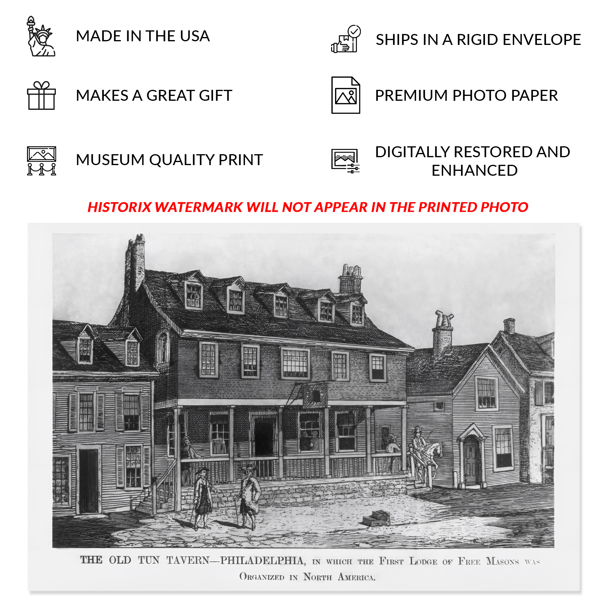 1904 The Old Tun Tavern Brewery in Philadelphia Photo Print Poster Wall Art - Picture 13 of 40