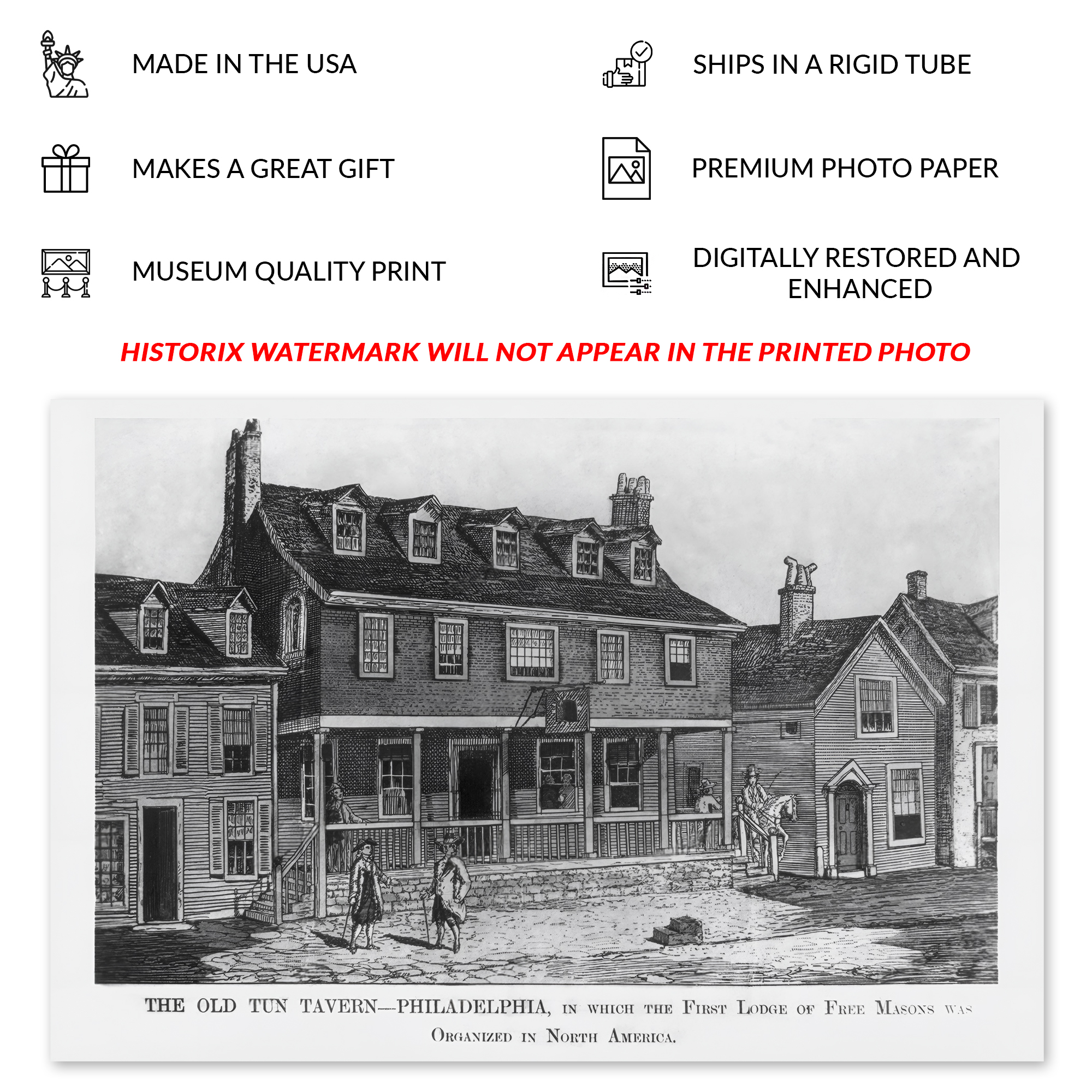 1904 The Old Tun Tavern Brewery in Philadelphia Photo Print Poster Wall Art - Picture 19 of 40