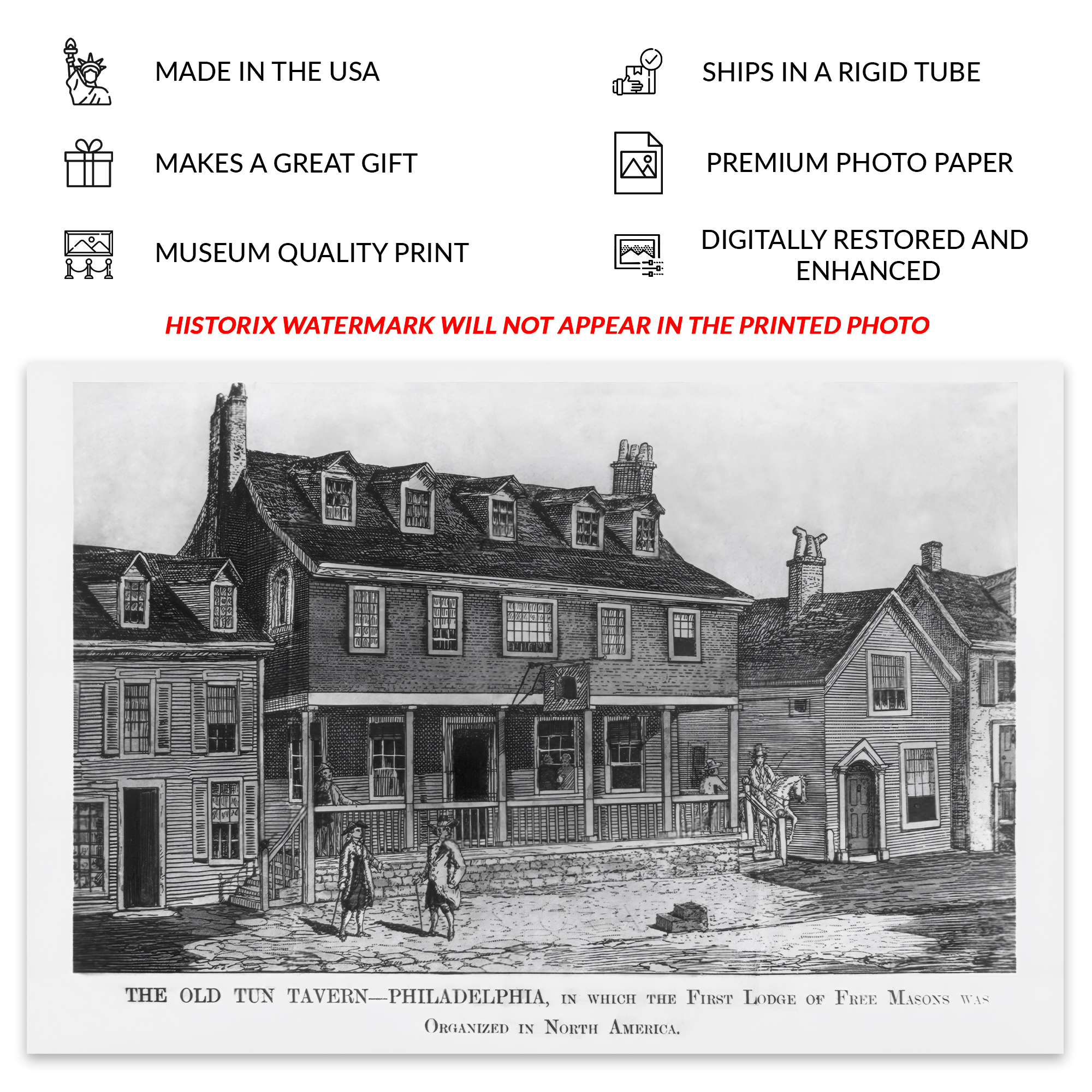 1904 The Old Tun Tavern Brewery in Philadelphia Photo Print Poster Wall Art - Picture 25 of 40
