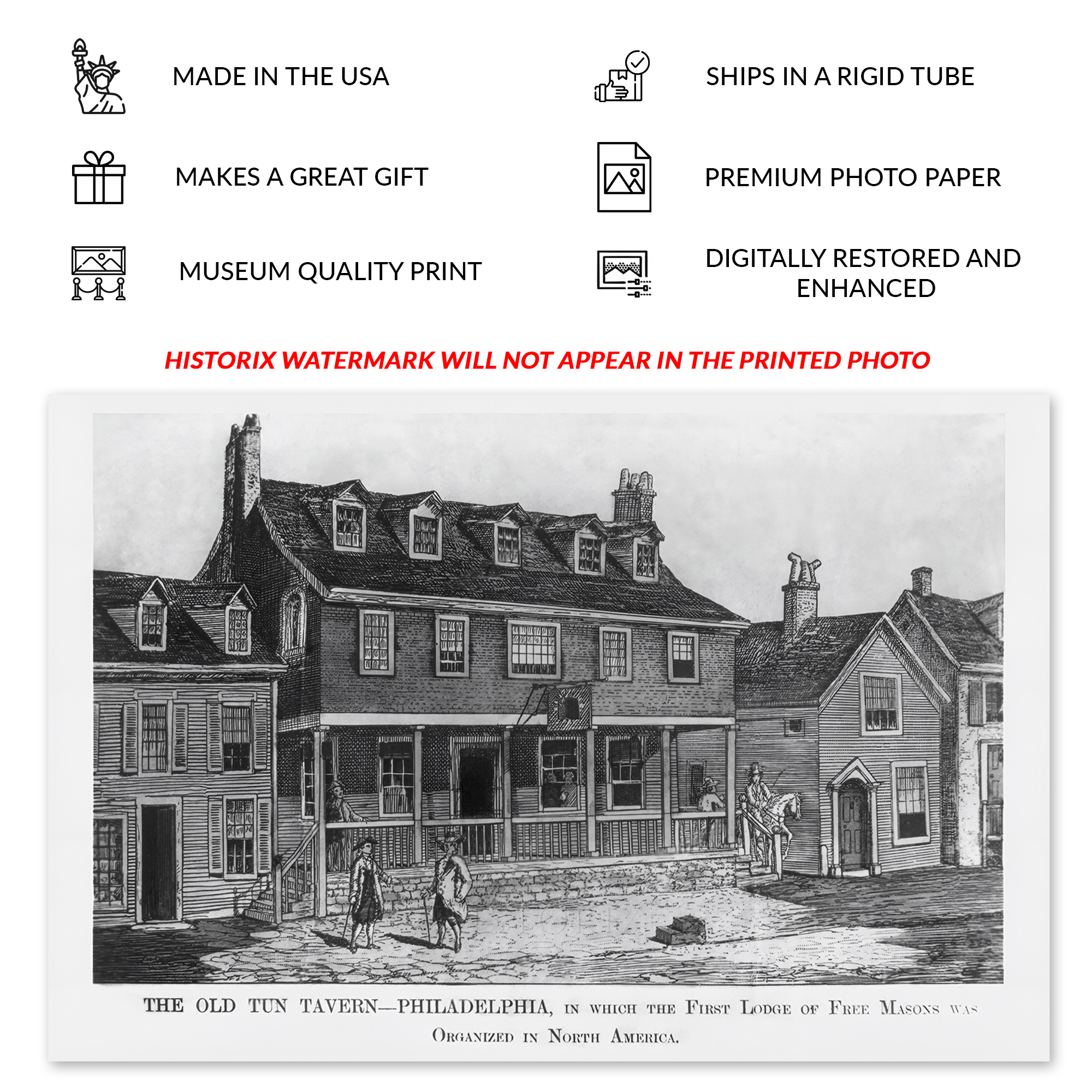 1904 The Old Tun Tavern Brewery in Philadelphia Photo Print Poster Wall Art - Picture 31 of 40