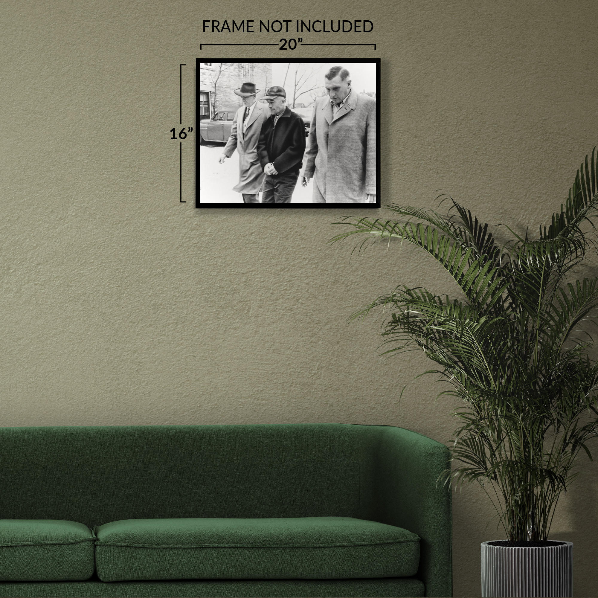 1957 Ed Gein The Butcher of Plainfield Handcuffed Photo Print Poster - Picture 26 of 40