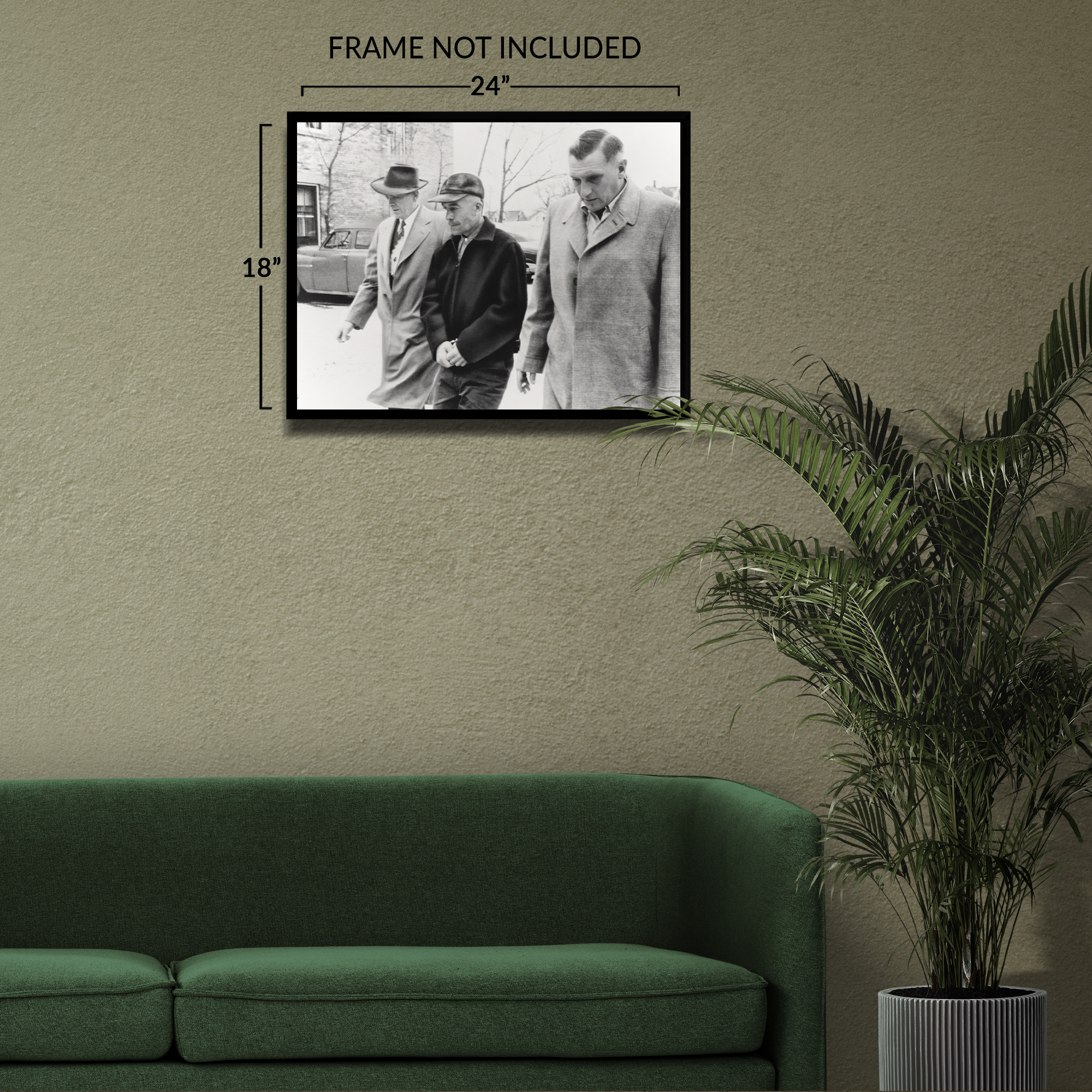 1957 Ed Gein The Butcher of Plainfield Handcuffed Photo Print Poster - Picture 32 of 40