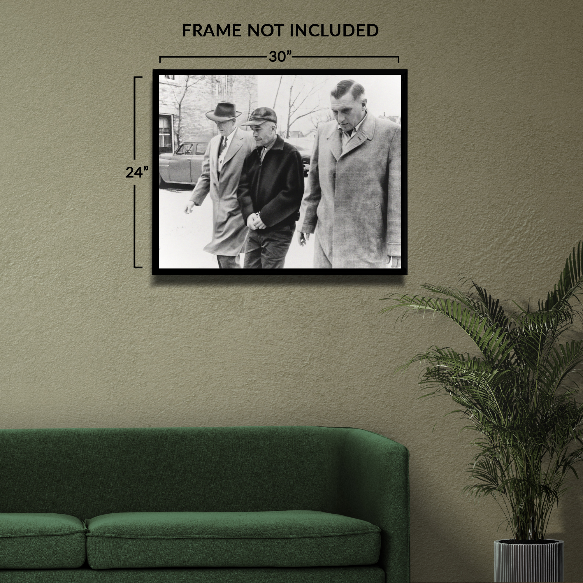 1957 Ed Gein The Butcher of Plainfield Handcuffed Photo Print Poster - Picture 38 of 40