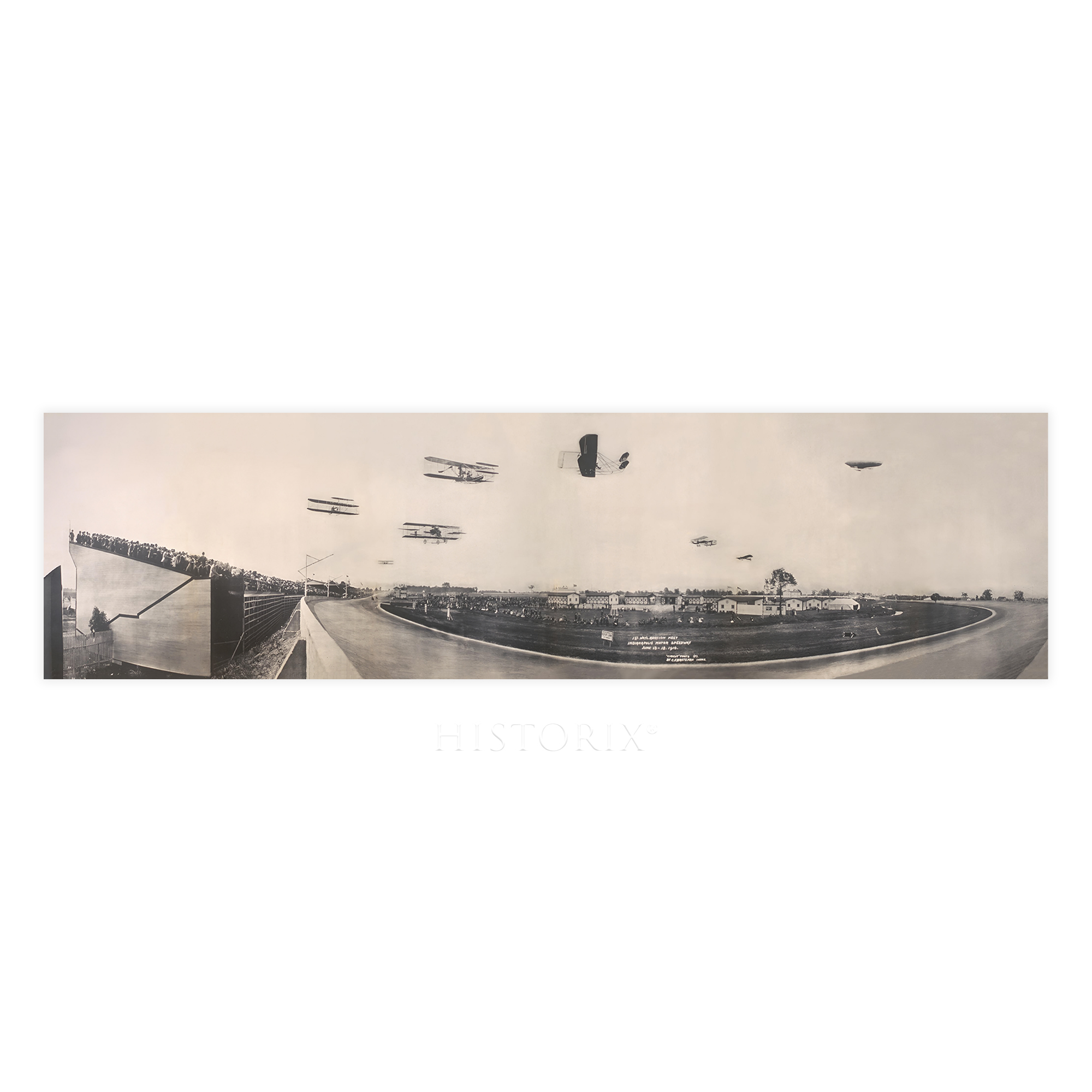 1910 First National Aviation Meet Panoramic Photo Print Poster Wall Art - Picture 8 of 17