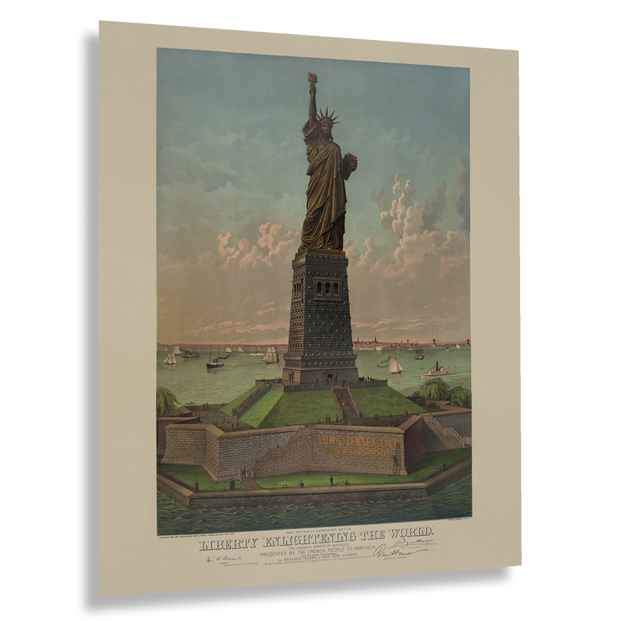 1885 Statue of Liberty Enlightening the World Poster Matte Wall Art Print - Picture 28 of 40