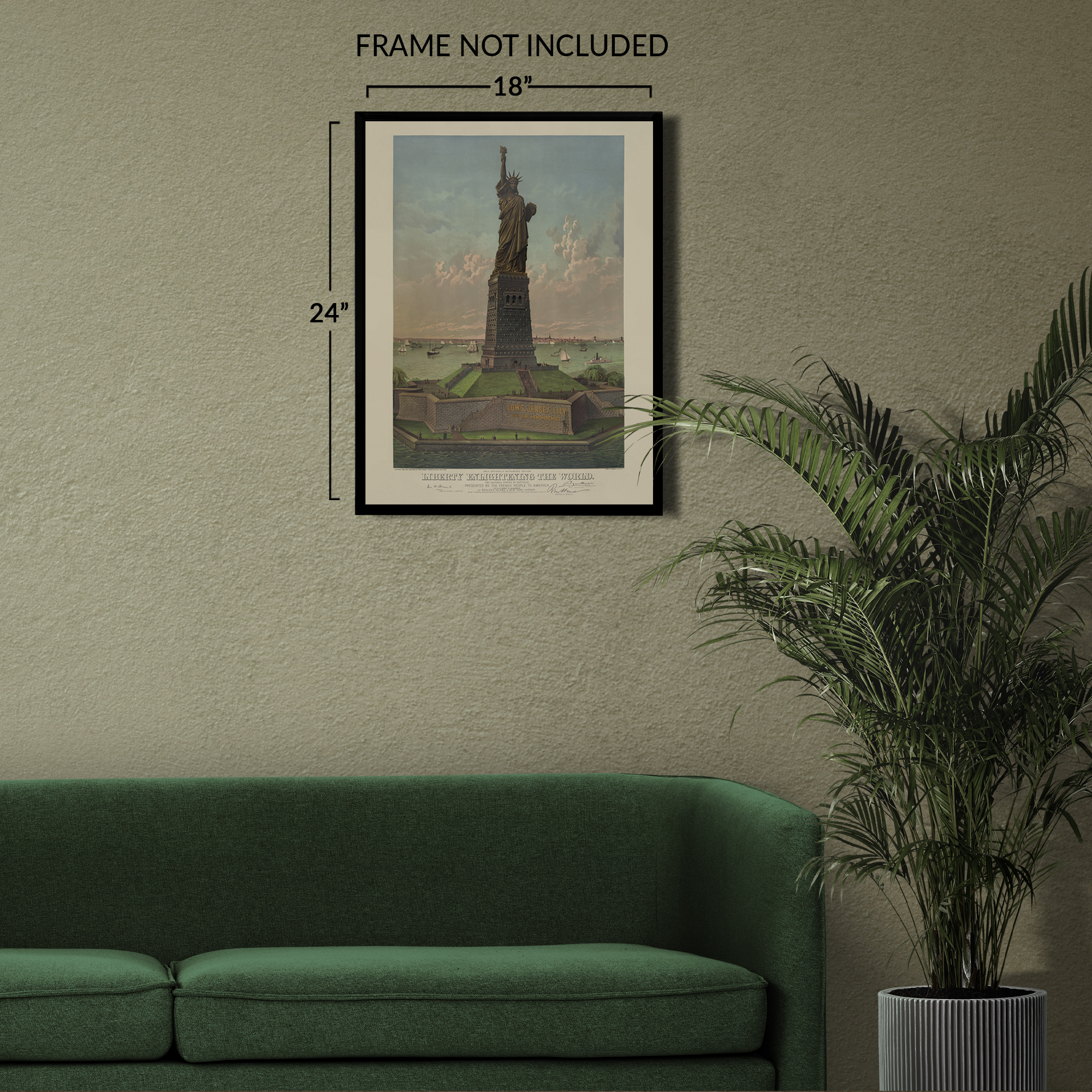 1885 Statue of Liberty Enlightening the World Poster Matte Wall Art Print - Picture 32 of 40
