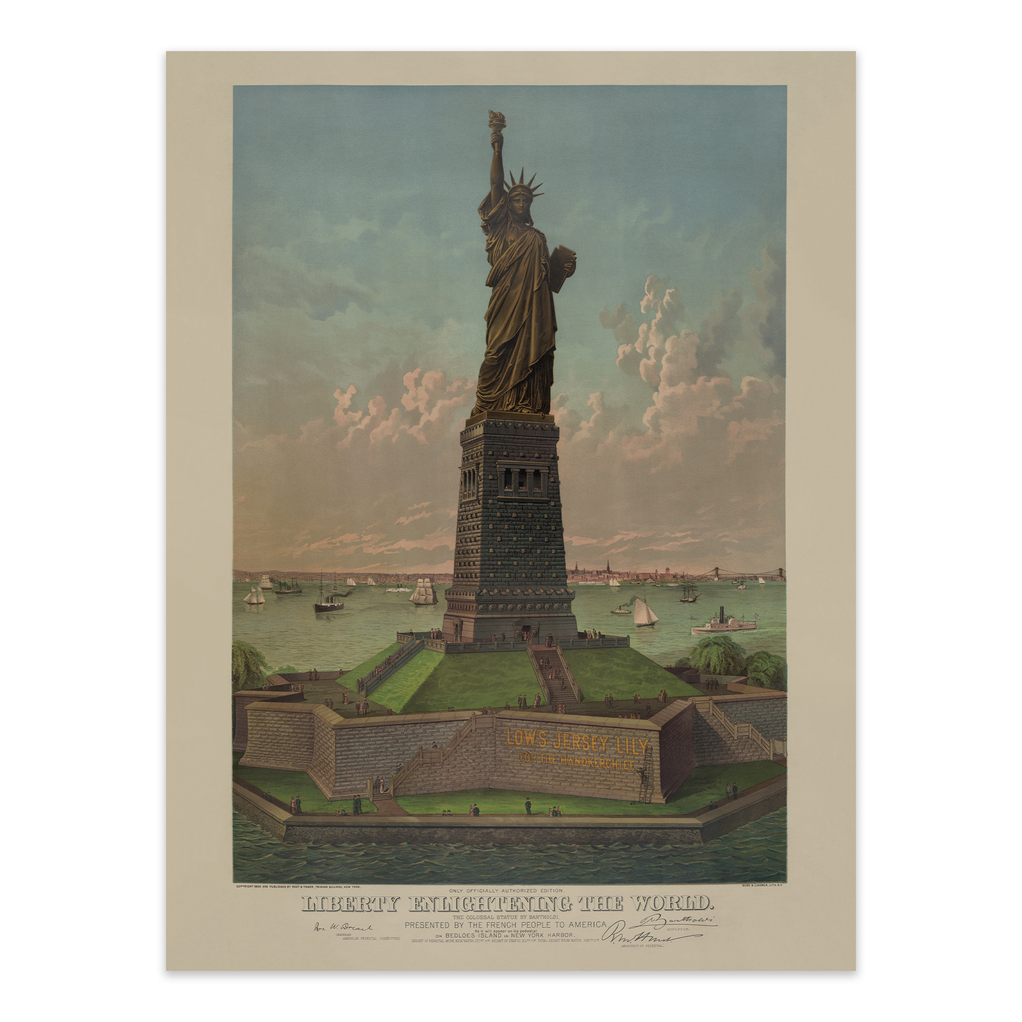 1885 Statue of Liberty Enlightening the World Poster Matte Wall Art Print - Picture 29 of 40