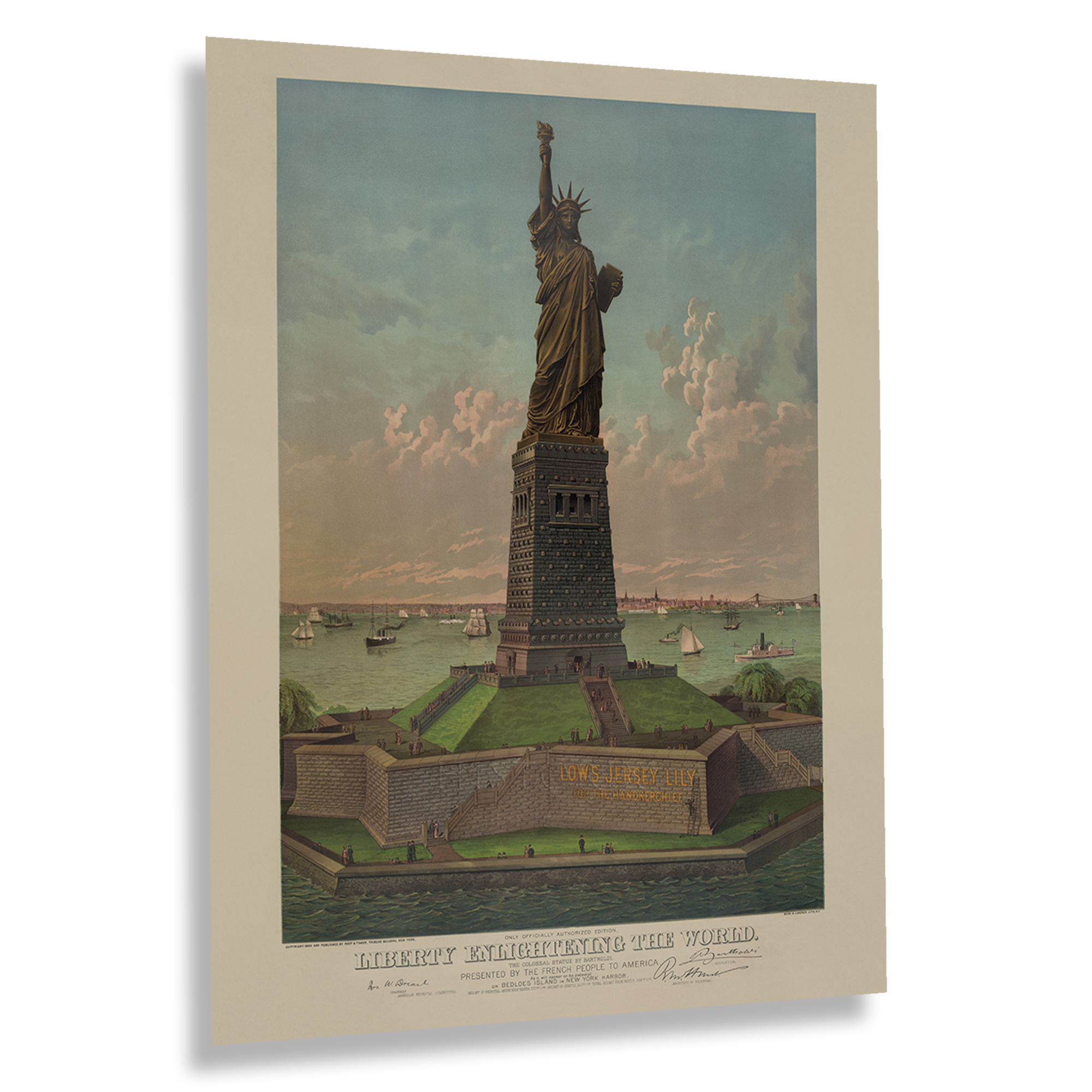 1885 Statue of Liberty Enlightening the World Poster Matte Wall Art Print - Picture 34 of 40
