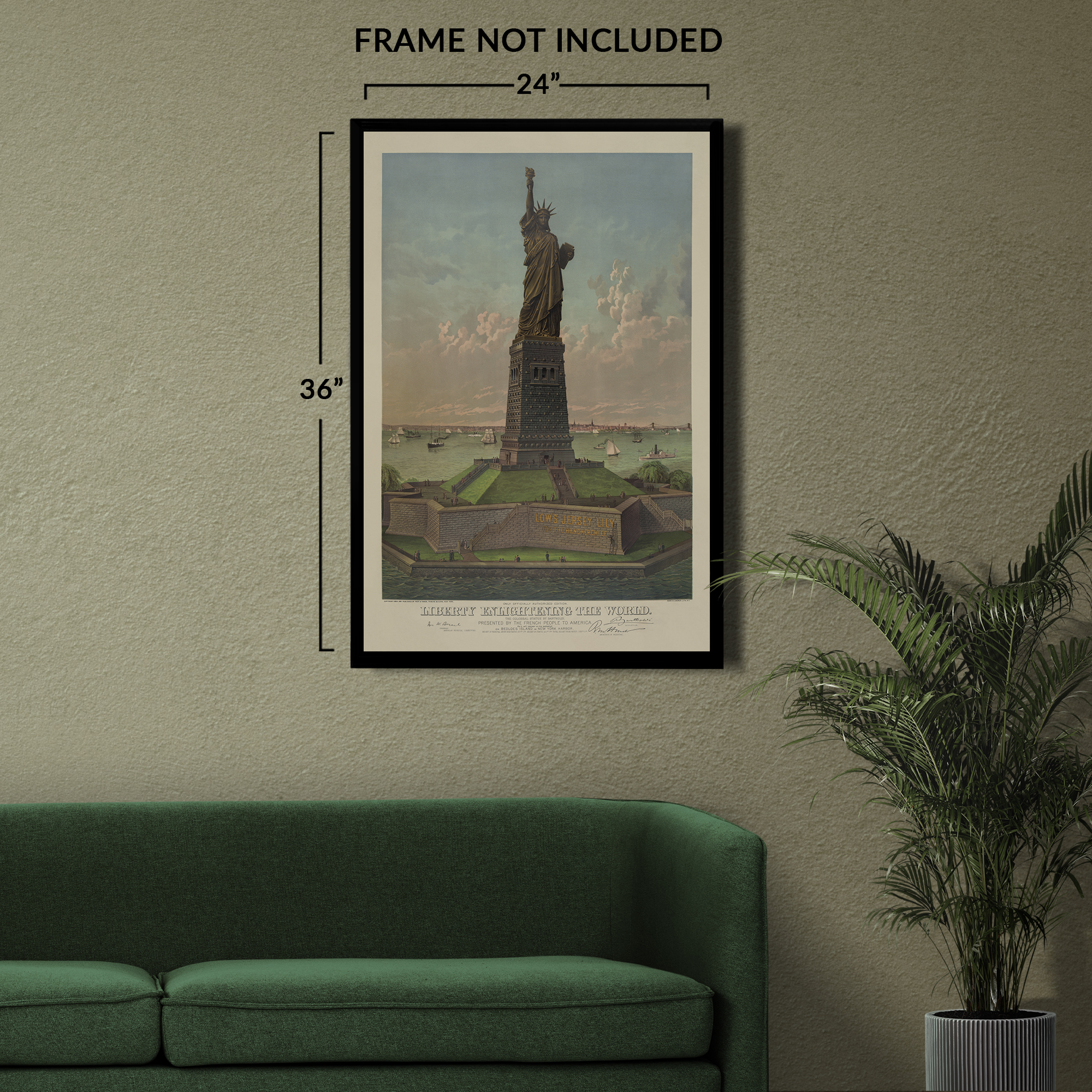 1885 Statue of Liberty Enlightening the World Poster Matte Wall Art Print - Picture 38 of 40