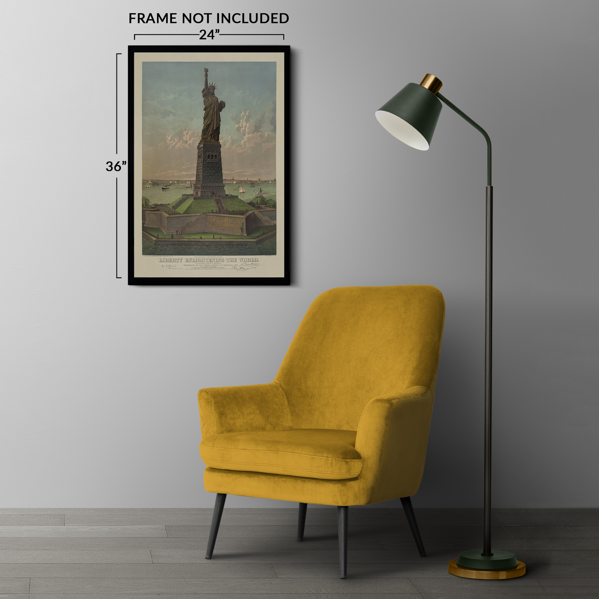1885 Statue of Liberty Enlightening the World Poster Matte Wall Art Print - Picture 39 of 40