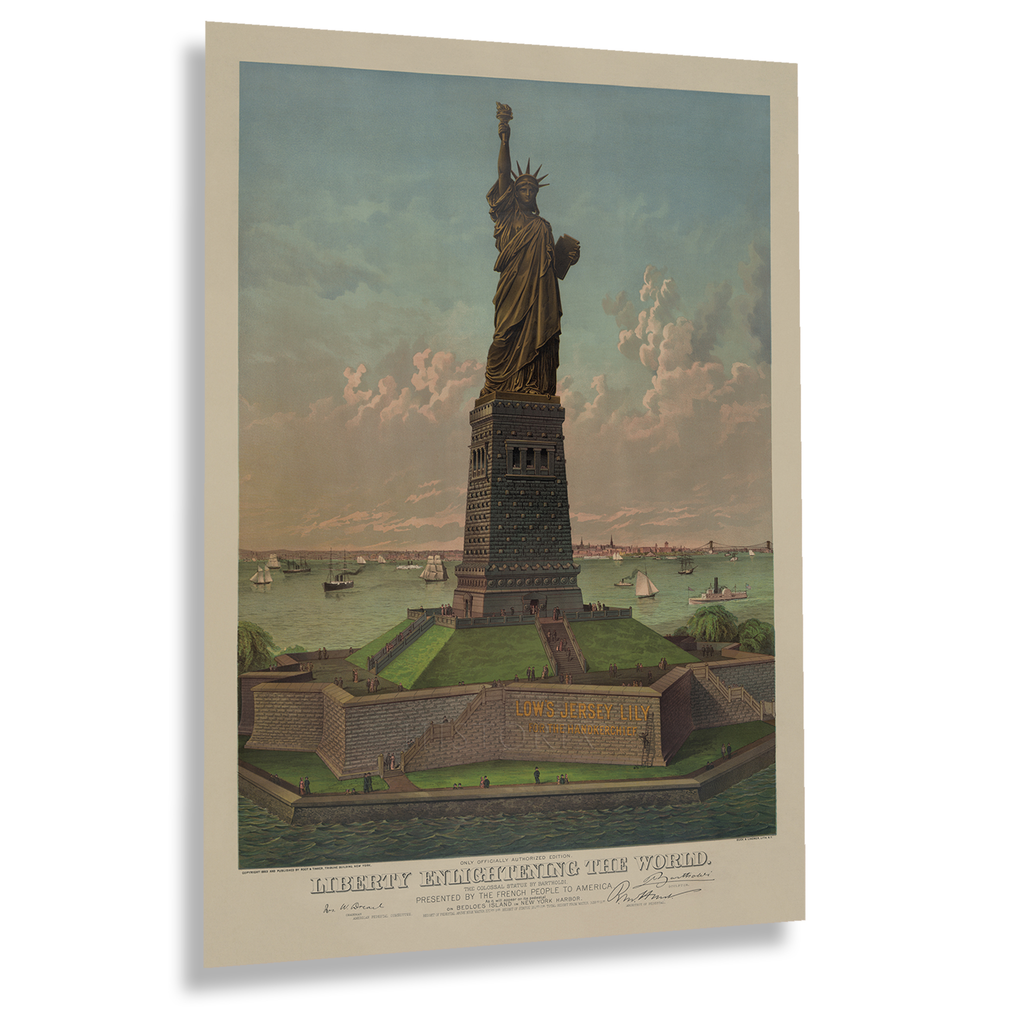 1885 Statue of Liberty Enlightening the World Poster Matte Wall Art Print - Picture 40 of 40