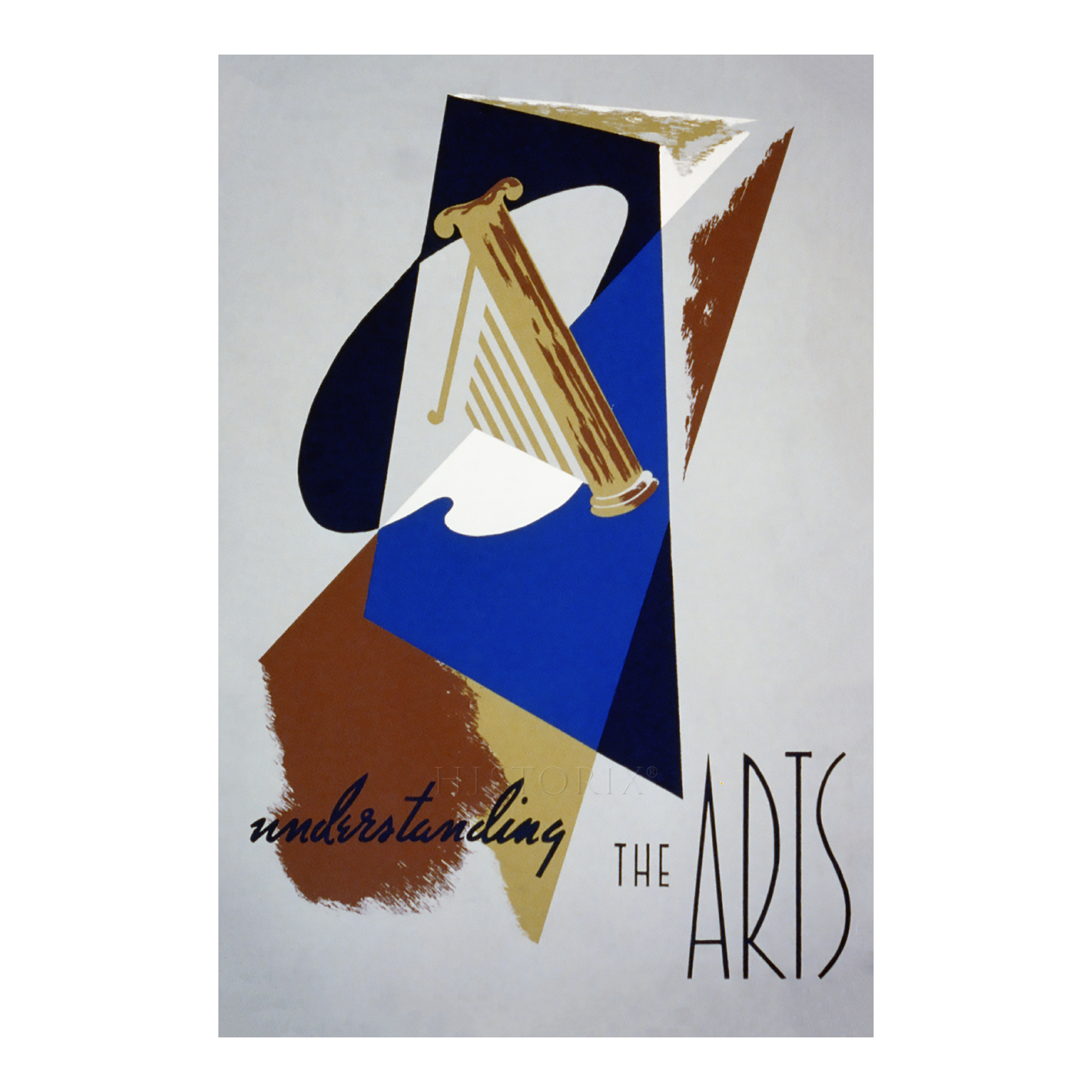 1936 Understanding the Arts Illinois WPA Poster Federal Art Project