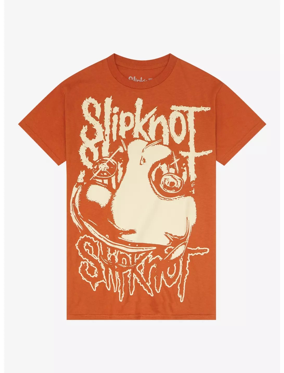 Camiseta Slipknot Doble Lado Gráfico Auténtica Mercancía Naranja Manga Corta Talla S-2XL - Imagen 7 de 12