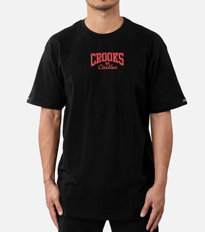 Crooks & Castles Men's Reverse Box Logo Graphic Tee T-Shirt - Picture 3 of 4