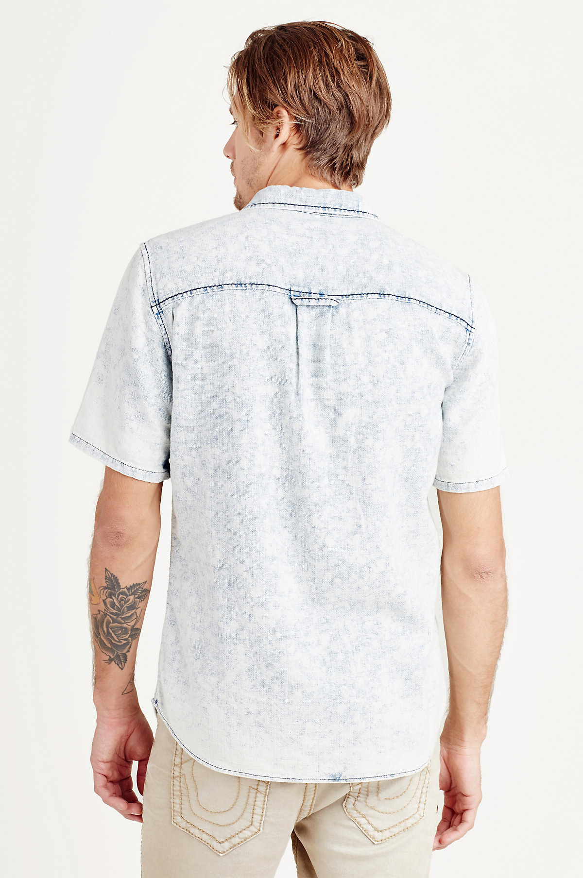 black and grey true religion shirt