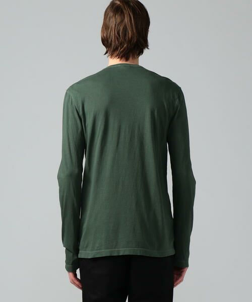 Camiseta para hombre James Perse de algodón tejido MLJ3351 manga larga cuello redondo - Imagen 17 de 19