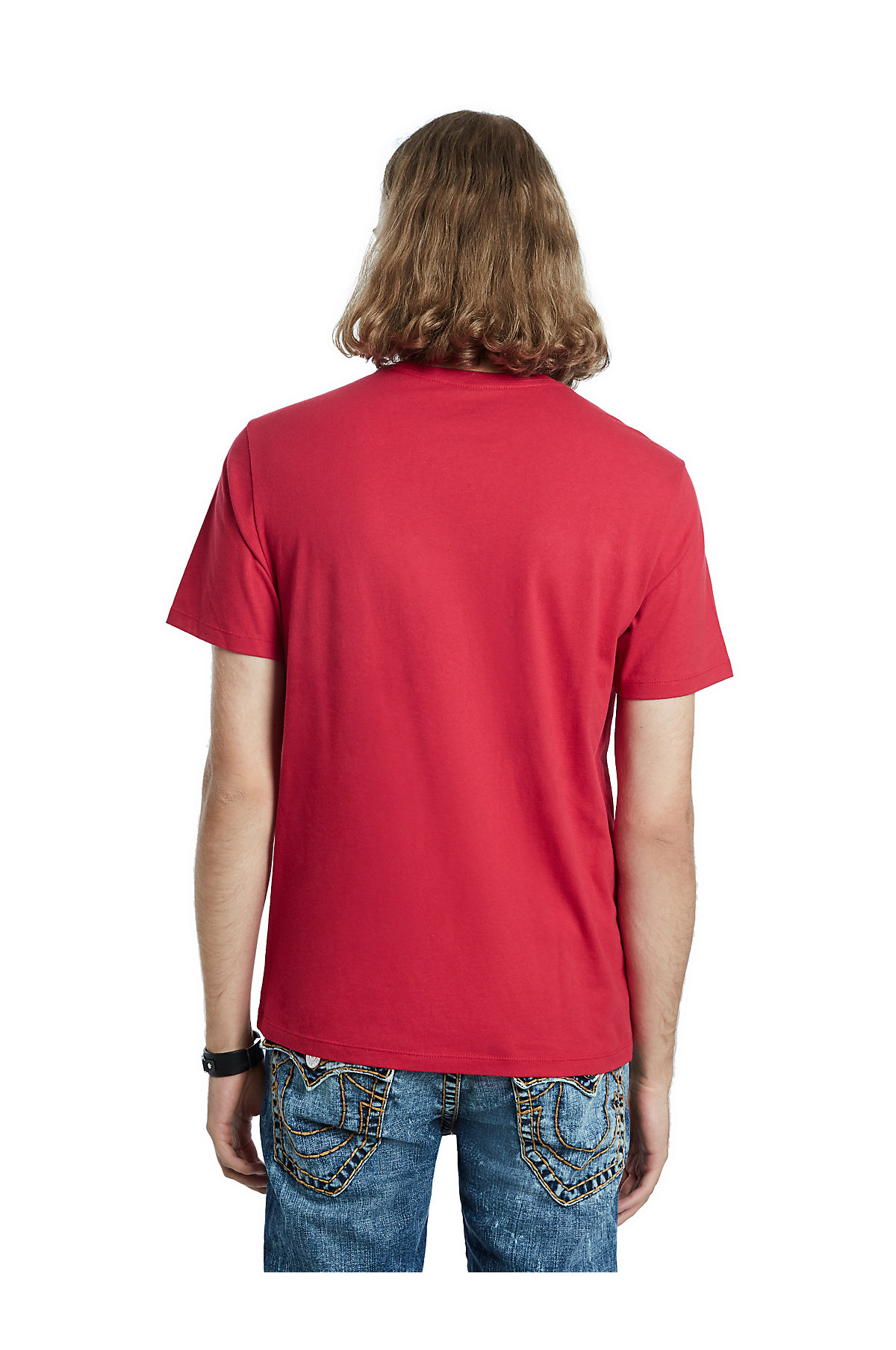 True Religion Men's TR Reflection Mirror Logo Tee T-Shirt - Picture 9 of 11