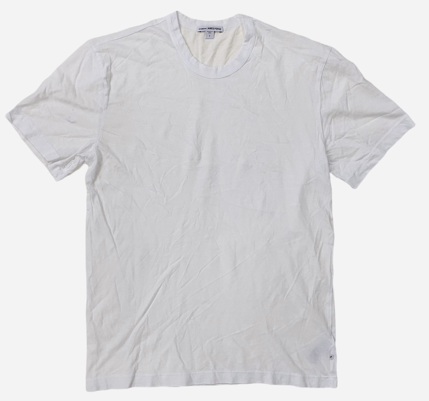 Camiseta para hombre James Perse de algodón tejido MLJ3311 manga corta cuello redondo - Imagen 5 de 58