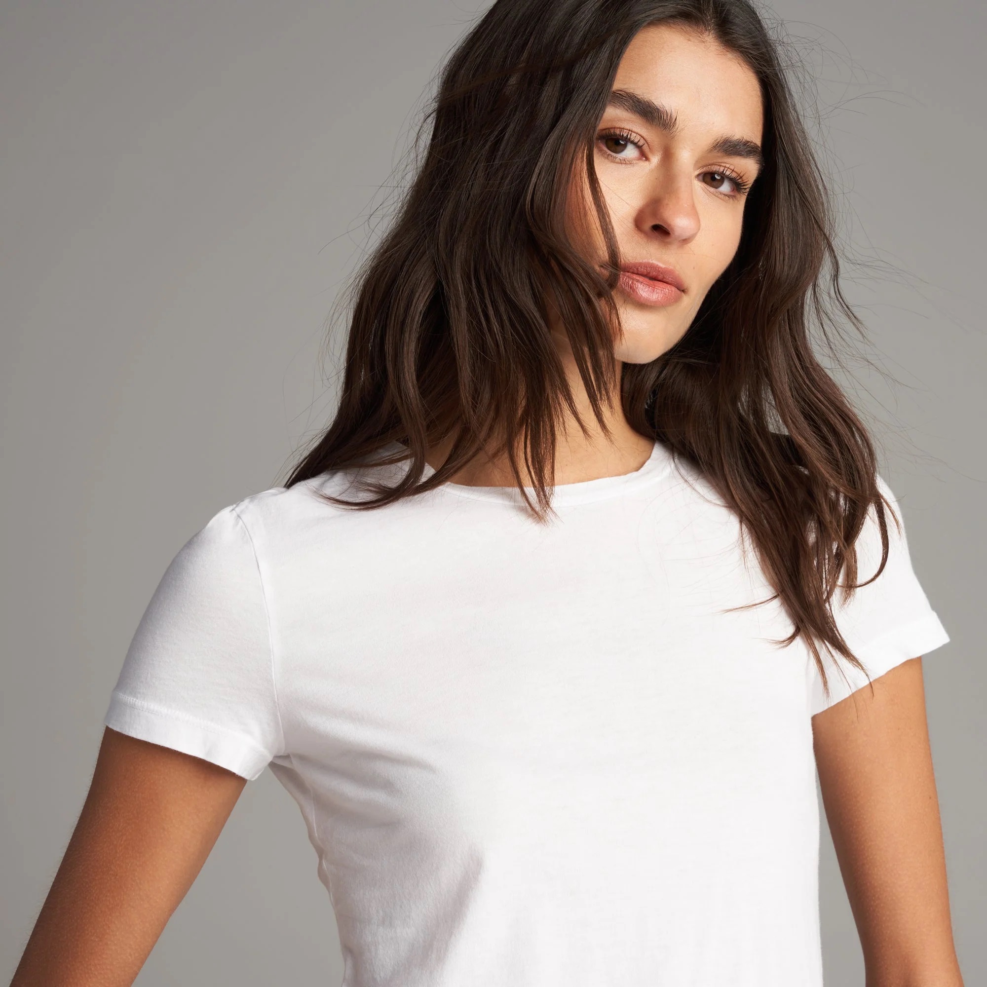 Rowan Damen T-Shirt Tyler Supima Baumwolle Kurzarm Oberteil Tee Made in USA - Bild 5 von 33