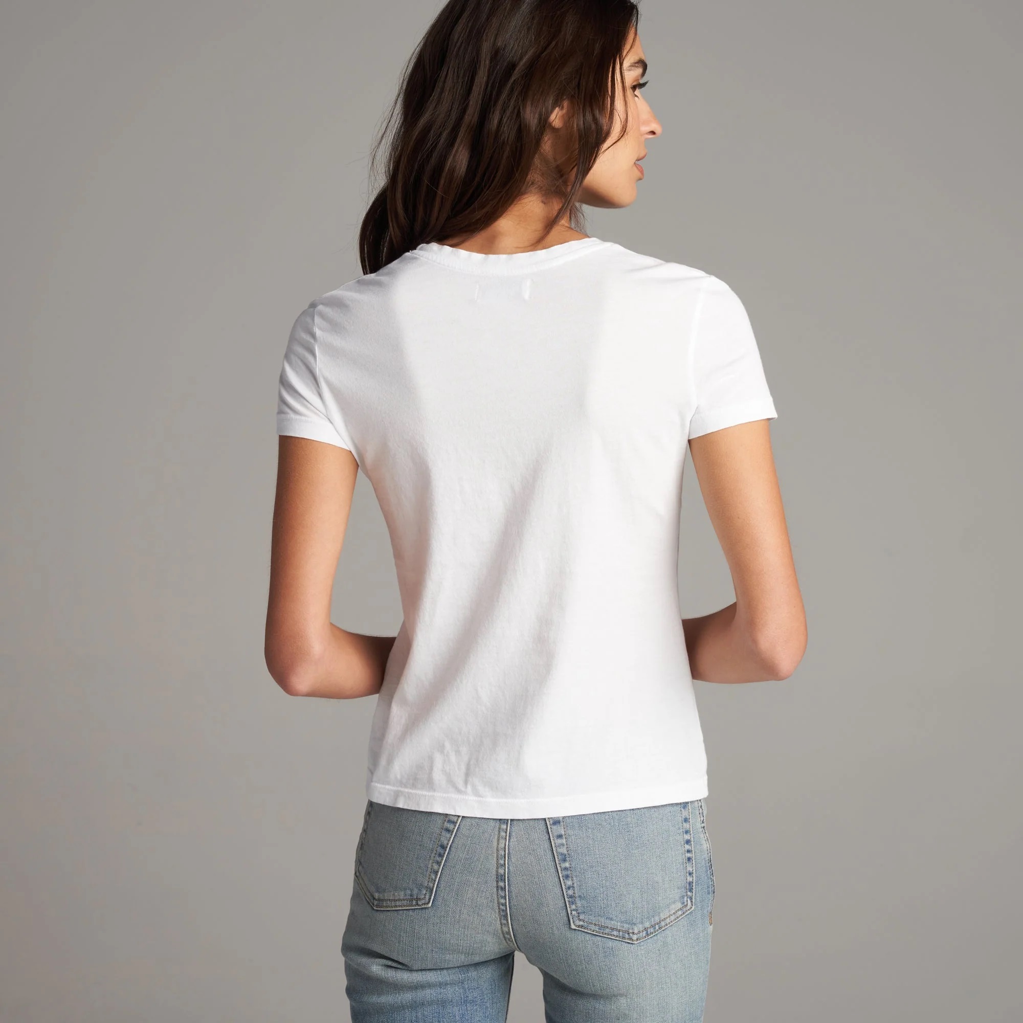 Rowan Damen T-Shirt Tyler Supima Baumwolle Kurzarm Oberteil Tee Made in USA - Bild 4 von 33