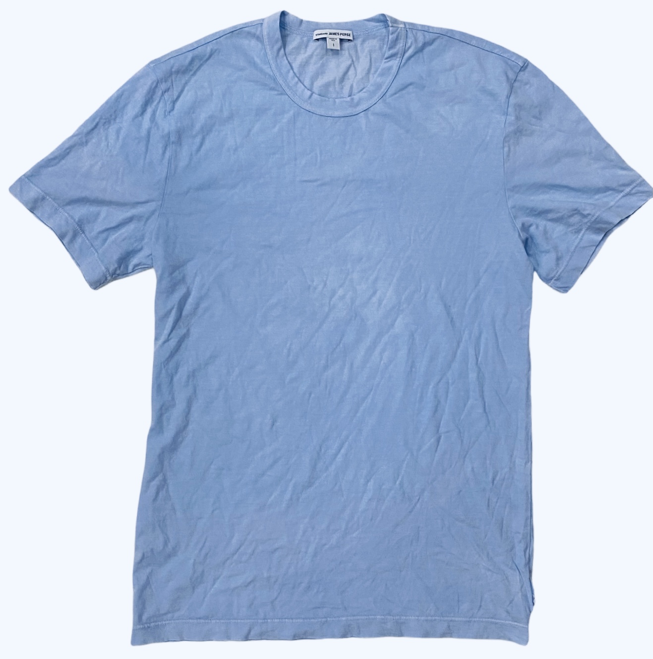 Camiseta para hombre James Perse de algodón tejido MLJ3311 manga corta cuello redondo - Imagen 9 de 58