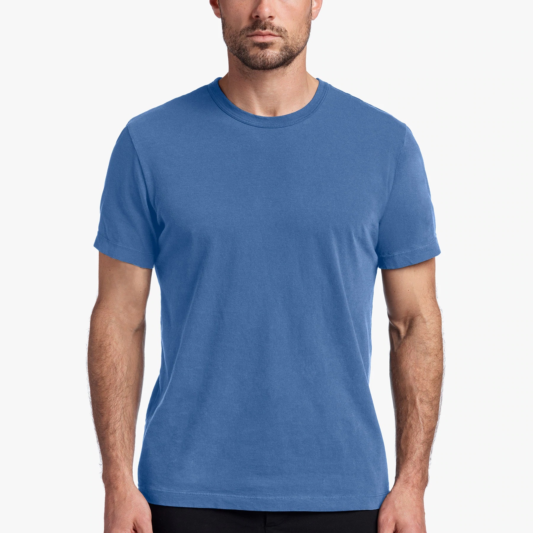 Camiseta para hombre James Perse de algodón tejido MLJ3311 manga corta cuello redondo - Imagen 14 de 58
