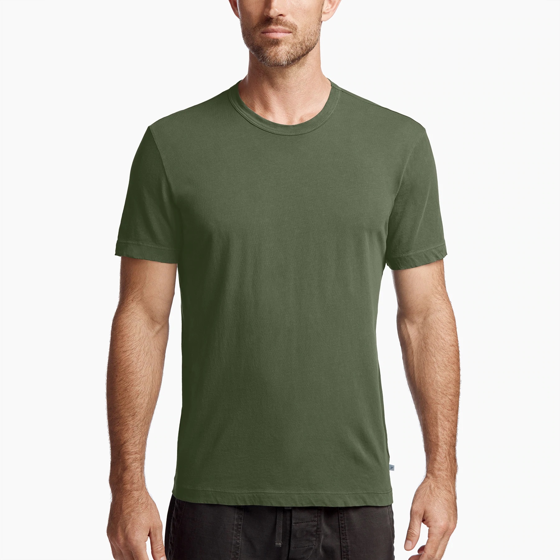 Camiseta para hombre James Perse de algodón tejido MLJ3311 manga corta cuello redondo - Imagen 16 de 58