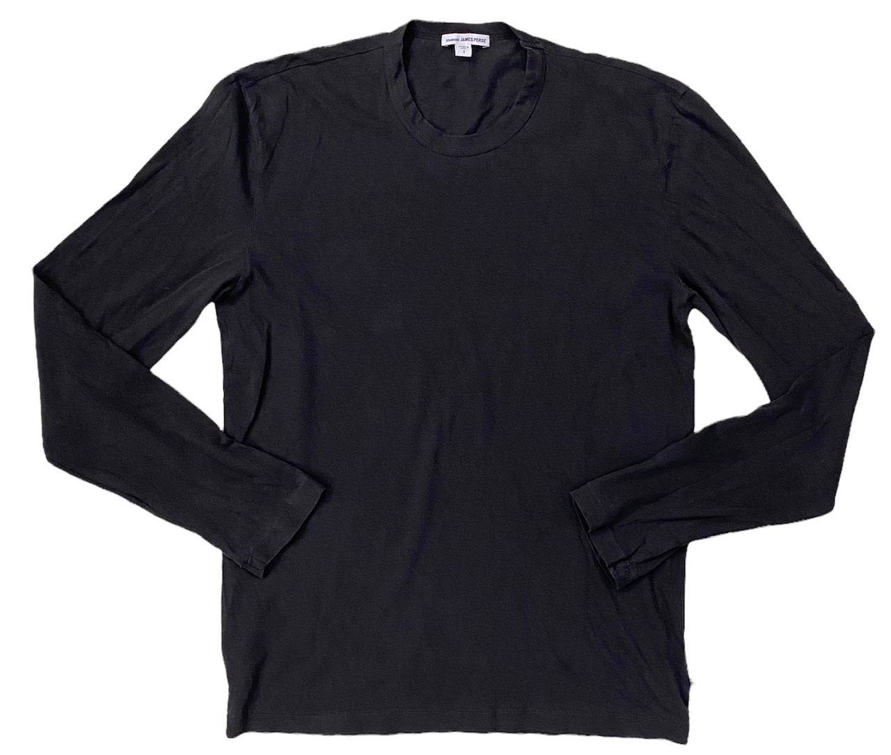 Tシャツ・カットソー JAMES PERSE Men T Shirts MLJ3351 BLK Black James Perse Men's T-Shirt Cotton Jersey Knit MLJ3351 Long